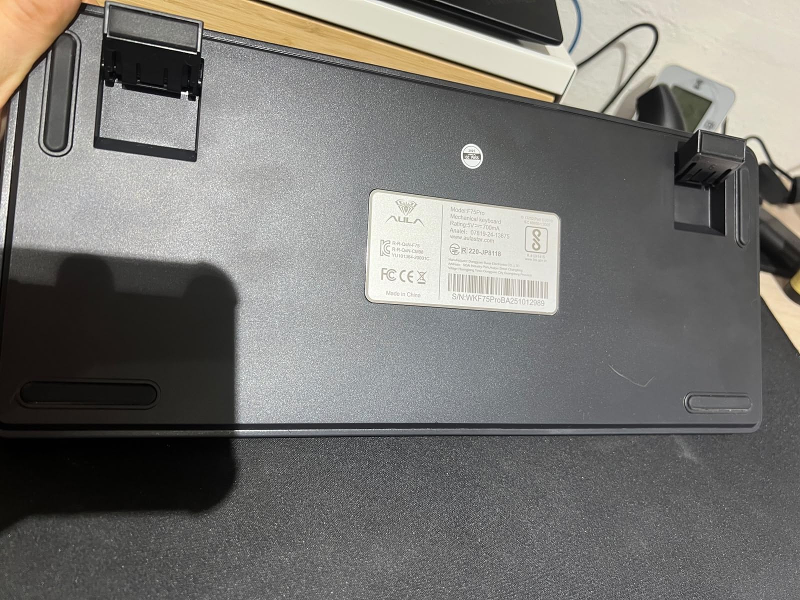 AULA F75 Pro Wireless Mechanical Keyboard,75% Hot Swappable Custom Keyboard with Knob,RGB Backlit,Pre-lubed Reaper Switches,Side Printed PBT Keycaps,2.4GHz/USB-C/BT5.0 Mechanical Gaming Keyboards customer photo 1