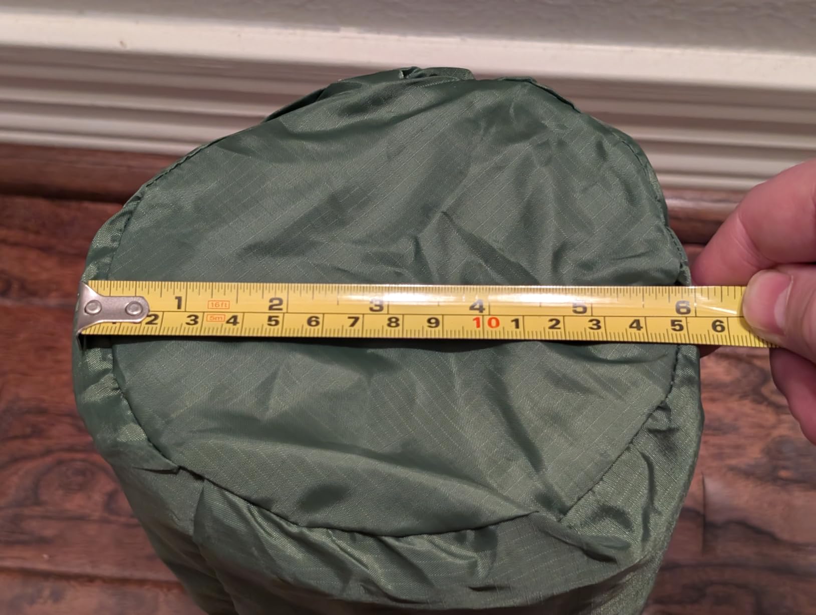 FNARMW Camping Sleeping Pad, Extra Thick 5 Inch Camping Mat with Pillow Built-in Foot Pump Inflatable Sleeping Pads Compact for Camping Backpacking Hiking Traveling Tent(Green) customer photo 2