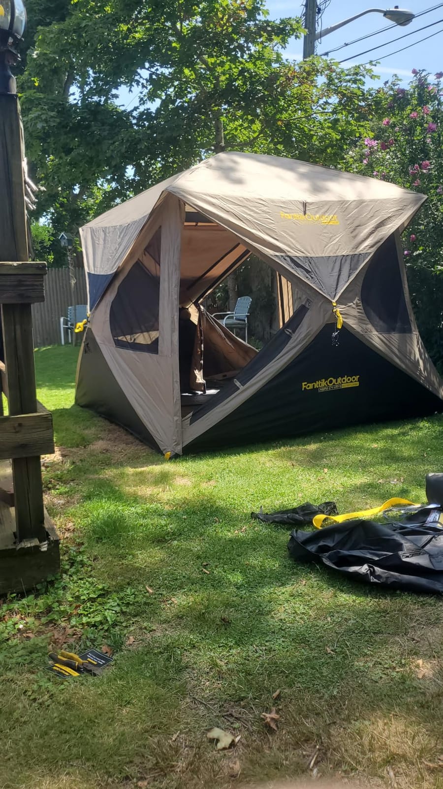 FanttikOutdoor Alpha C4 Ultra Camping Tent 4 Person Pop Up Instant Cabin Setup in 60 Seconds Portable Hub Tent with Rainfly & Windproof for Outdoor Camping & Overlanding customer photo 2