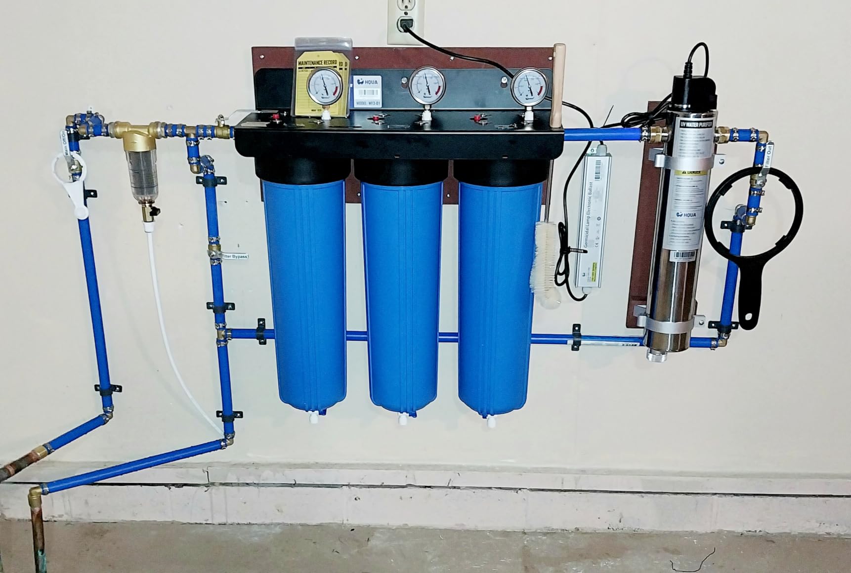 WF3-01 3-Stage Whole House Water Filtration System, Reduces Heavy Metals (Lead, Mercury, Arsenic, Cadmium, Chromium), Chlorine, Sediment, Odor, and VOC’s customer photo 1