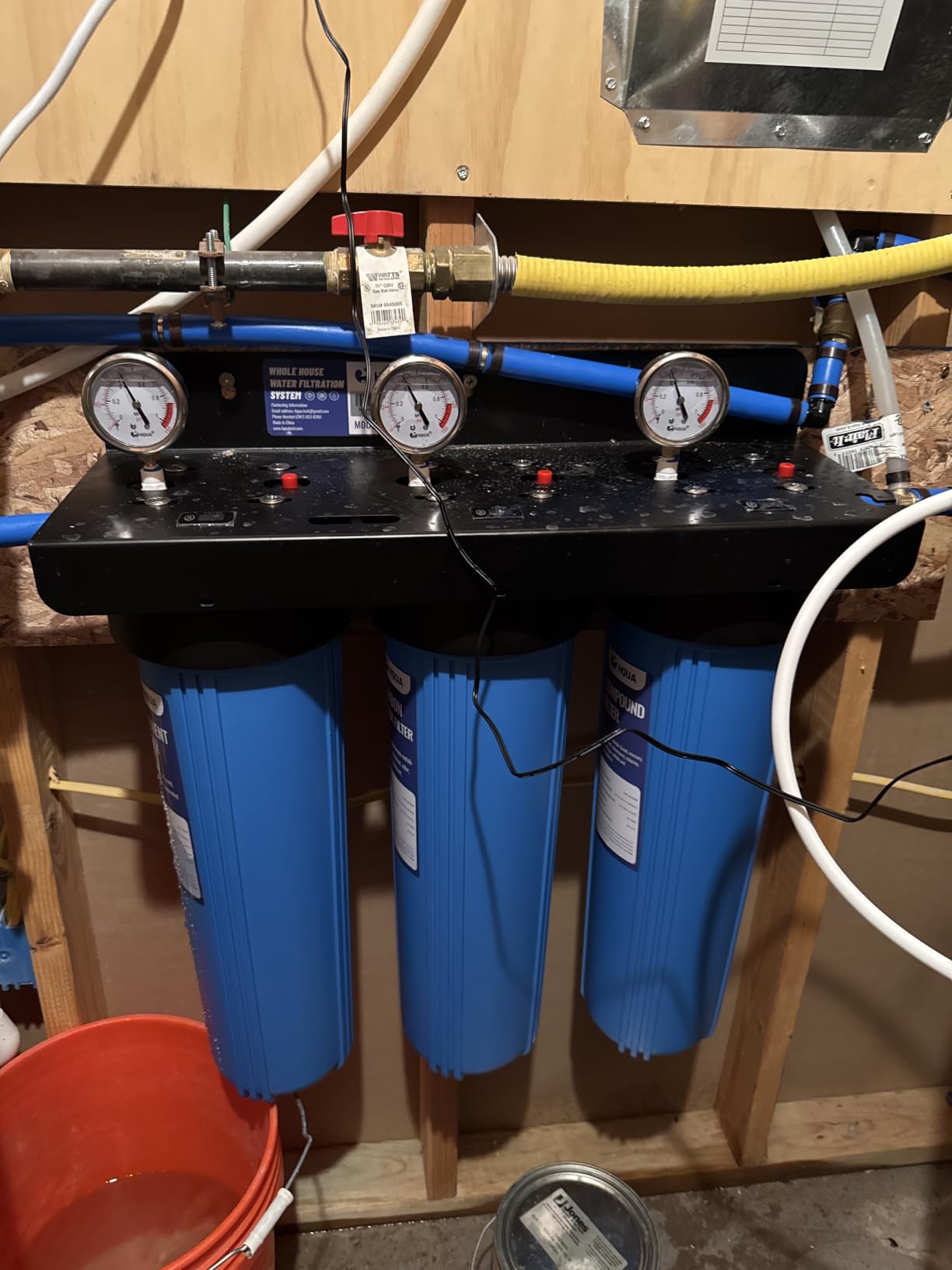 WF3-01 3-Stage Whole House Water Filtration System, Reduces Heavy Metals (Lead, Mercury, Arsenic, Cadmium, Chromium), Chlorine, Sediment, Odor, and VOC’s customer photo 2