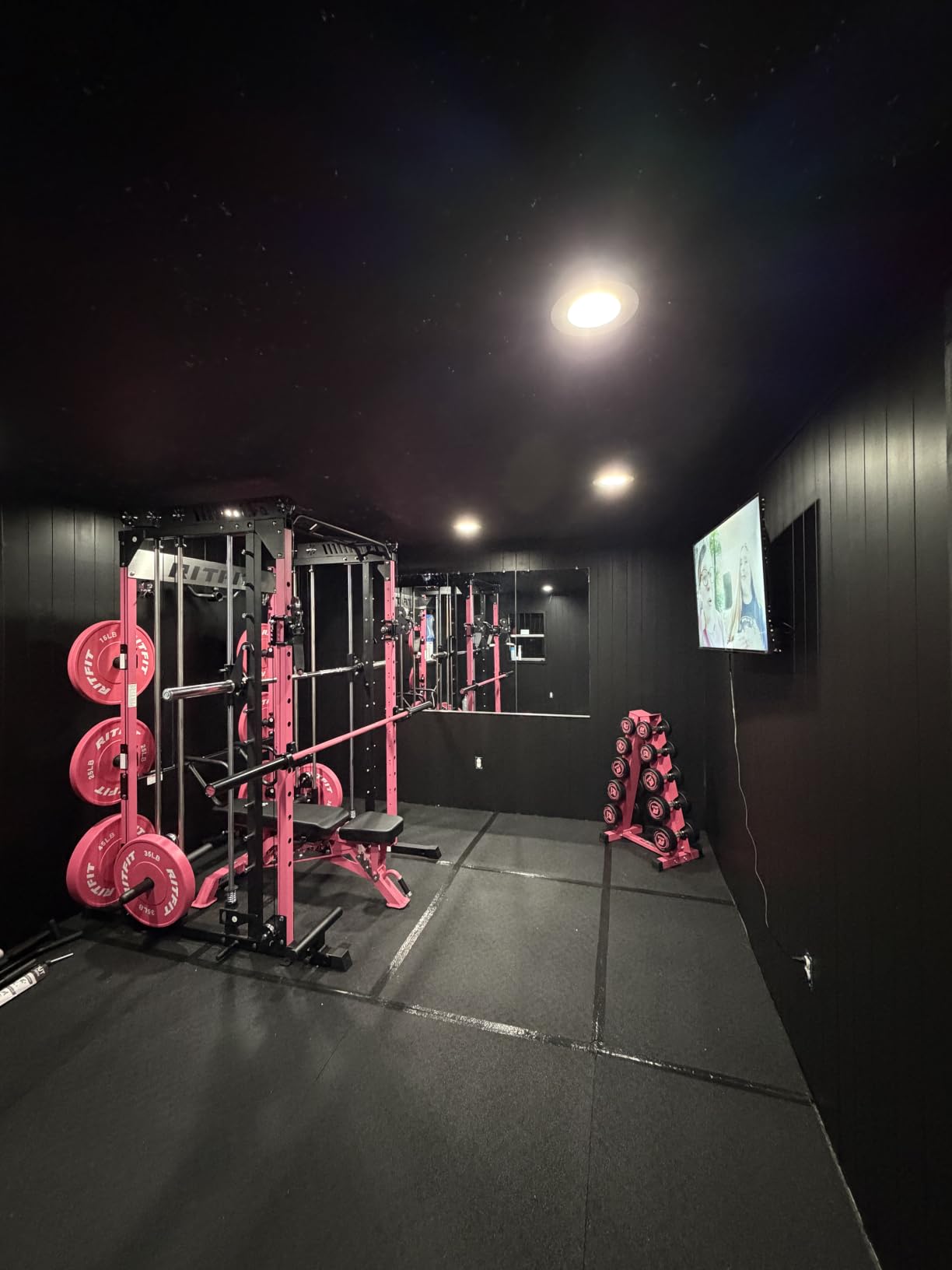 RitFit M1 Pro Smith Machine Cable Crossover Power Cage Home Gym customer photo 1