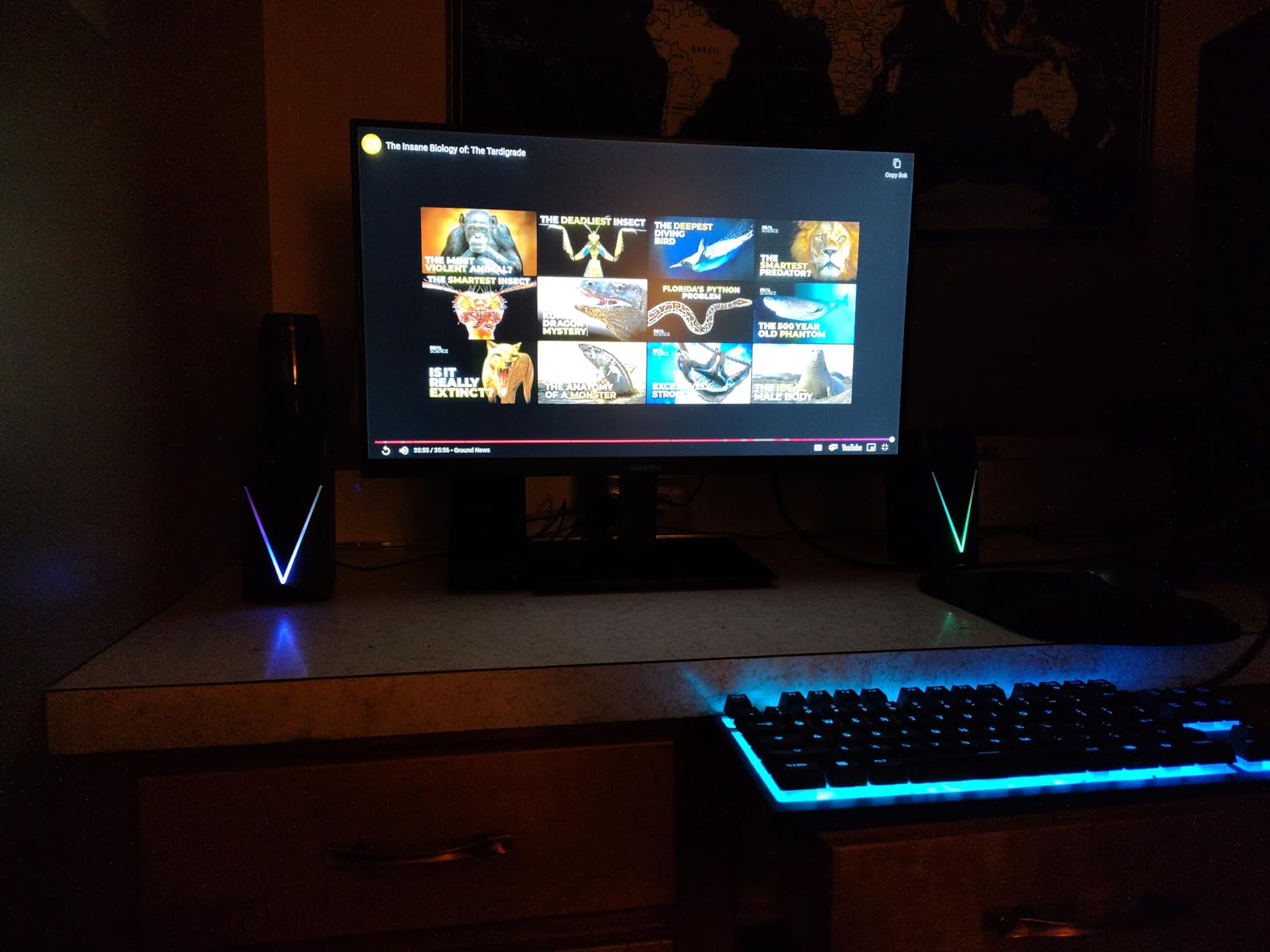 Computer Speakers, Desktop PC Speakers with 6 Colorful RGB Lights, Headphone Jack, Enhanced Bass and Volume Control, USB Powered & 3.5mm Aux Gaming Speakers for Laptop Monitor PC Tablet Phone customer photo 2