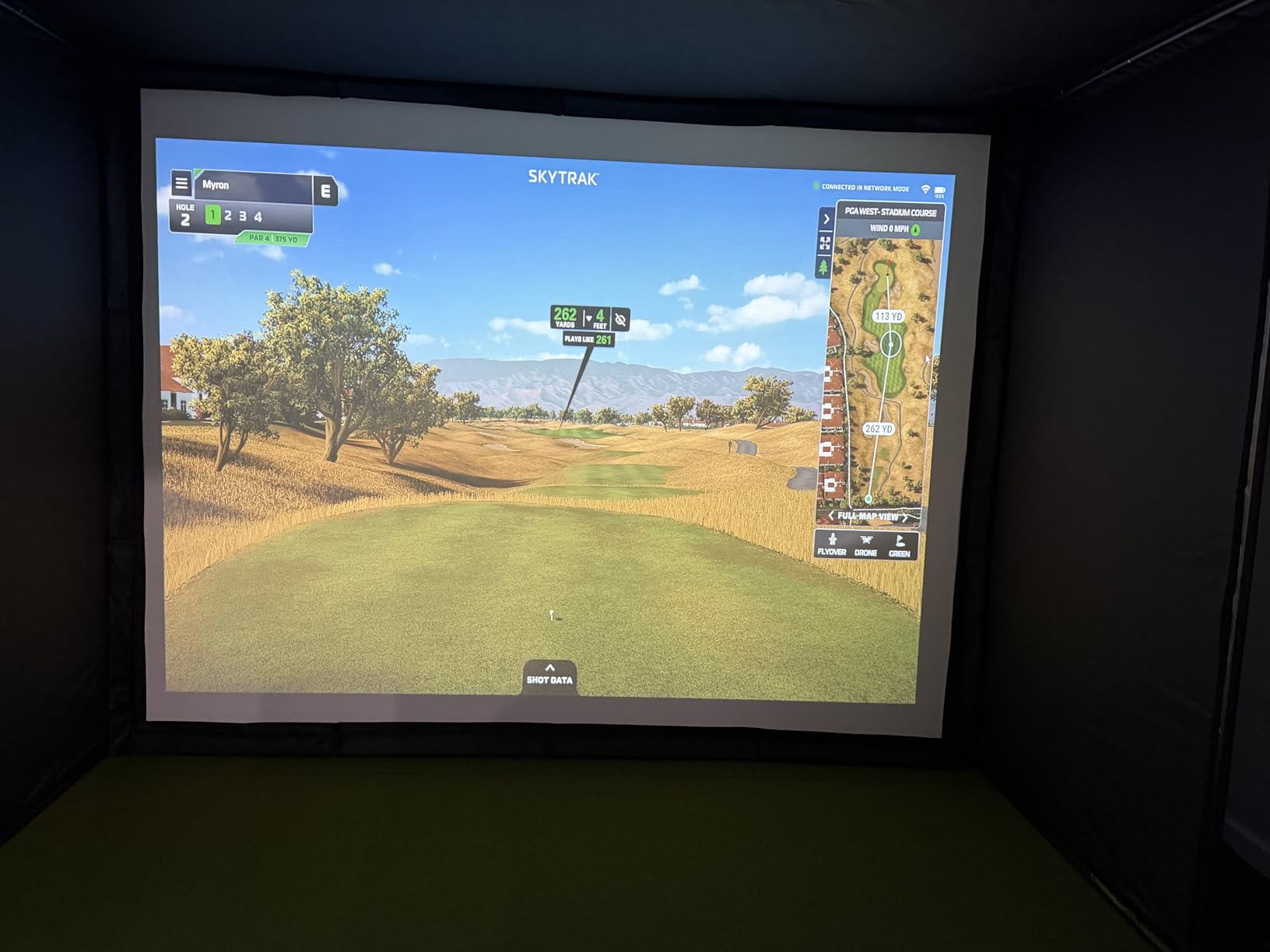 GoSports Golf Simulator Enclosure Nets - Complete Set with Frame and HD Impact Screen Kit - Indoor At Home Golf Training Equipment - Choose 10x8 ft, 12x9 ft, or 14x8 ft customer photo 1