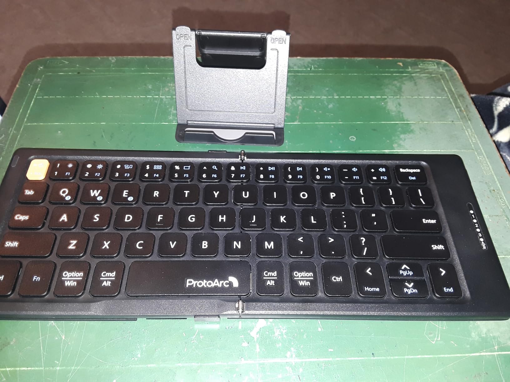 ProtoArc XK04 Foldable Compact Keyboard for Phone and Tablet, Black customer photo 1