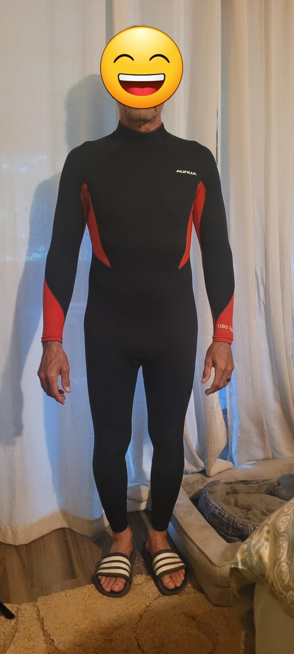 Mens 5mm Full Wetsuit Ultra-Stretch Neoprene Surfing Diving Suit customer photo 1