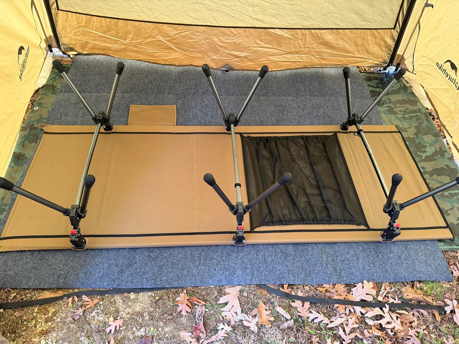 ONETIGRIS SUPRANUBIS Camping Cot, Height Adjustable with Cot Leg Extenders, Strong Support 330lbs, Lightweight Comfortable Folding Bed for Camping, Hiking, Travel, Truck, Beach, Office Nap customer photo 1