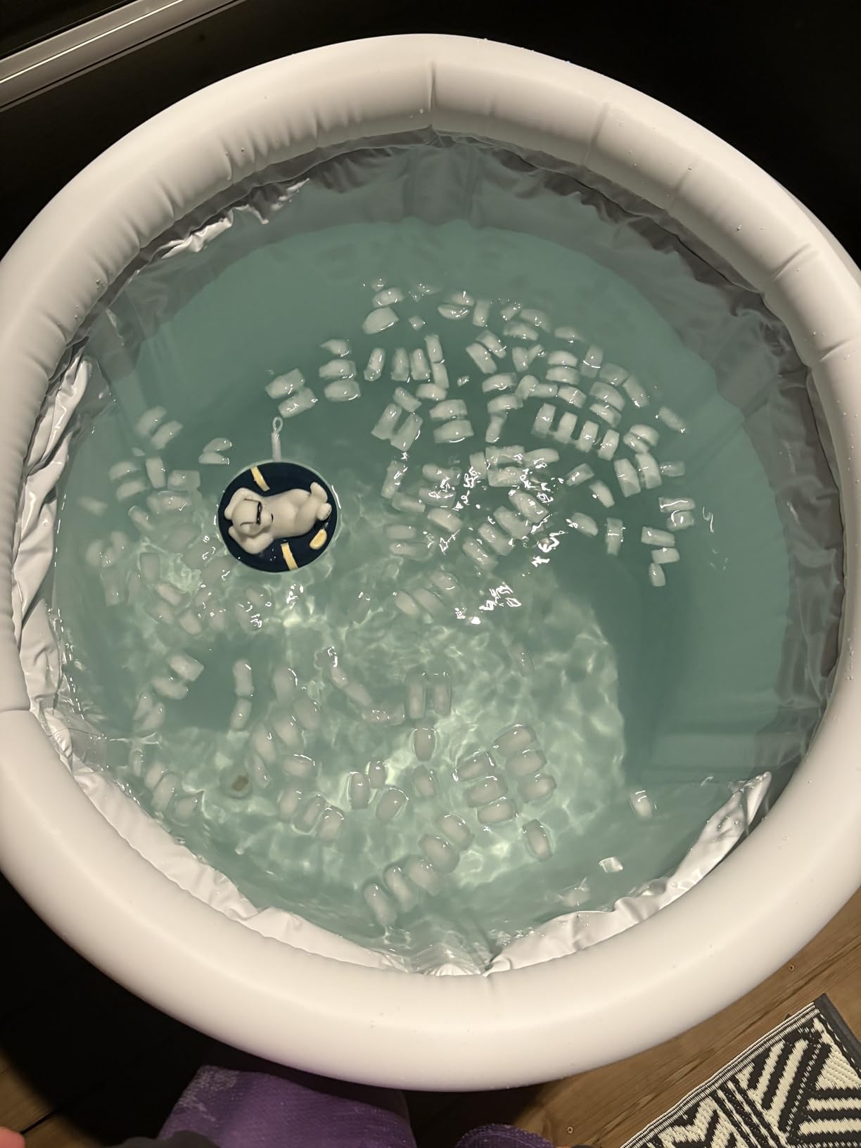 XL Oval Ice Bath Tub for Athletes with Cover by Brisk Bear - Extra Large Cold Plunge Tub for Recovery - Ice Tub with Digital Timer, Thermometer & Reusable Ice Molds - Cold Plunge to Soothe Muscles customer photo 1