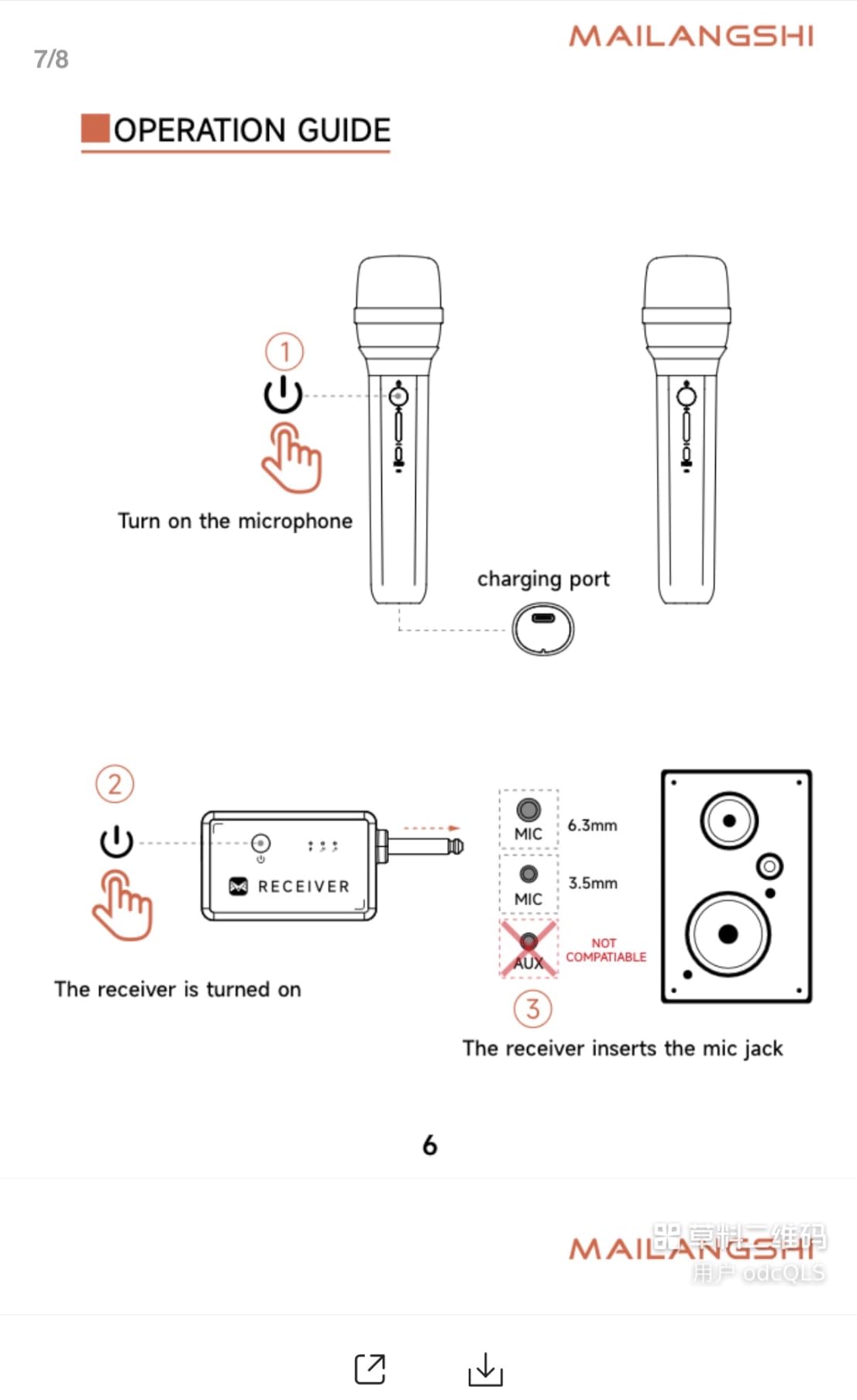 Wireless Microphone, Rechargeable Wireless Microphones with One-to-One Chip Connection and LED Lights, 40H Duration, 200FT Range Receiving, Less Latency Karaoke Microphone for Singing, Speech, Party customer photo 2