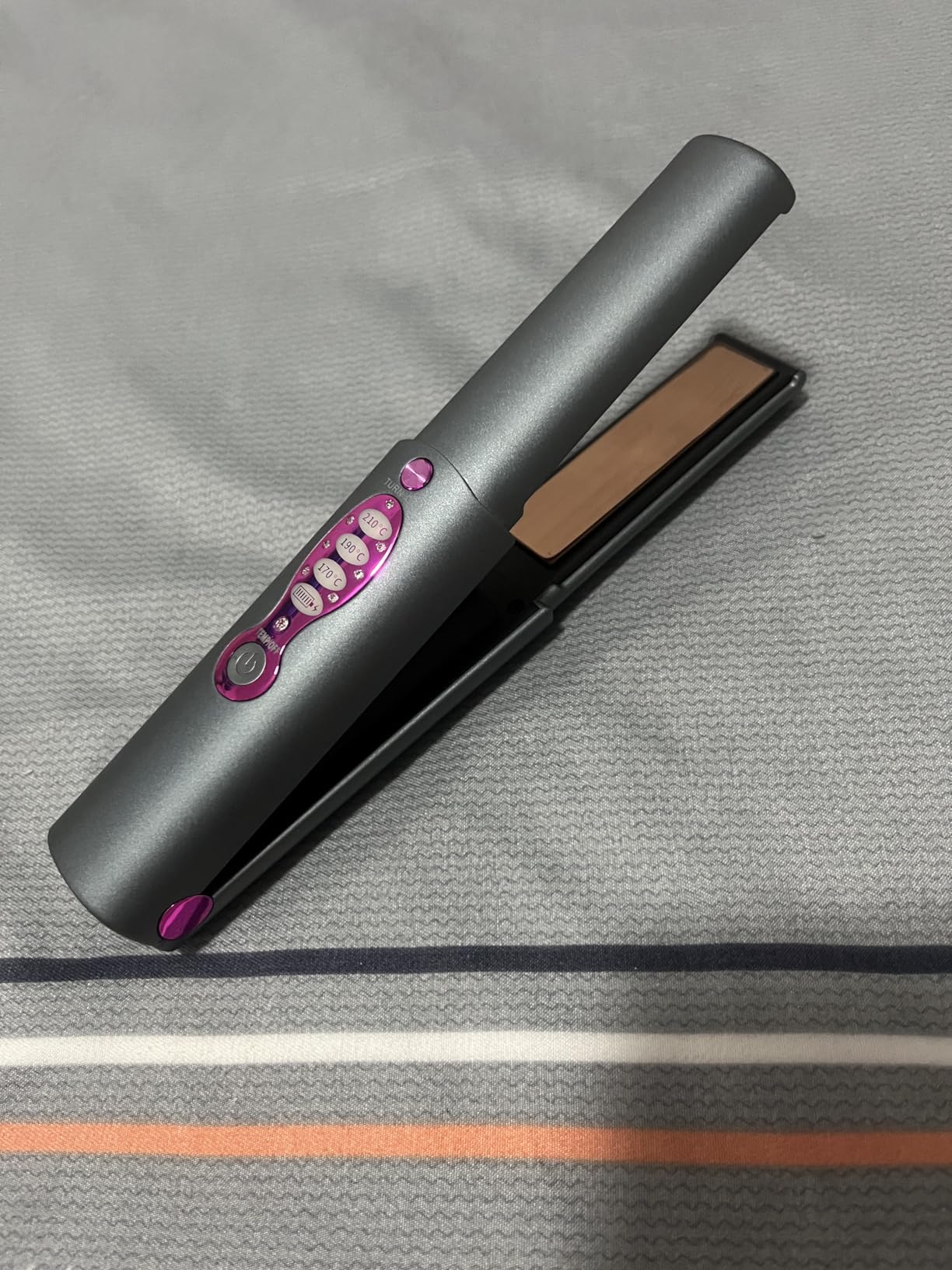 Cordless Hair Straighteners Curler 2 in 1,Fast Heating Cordless Flat Iron customer photo 2
