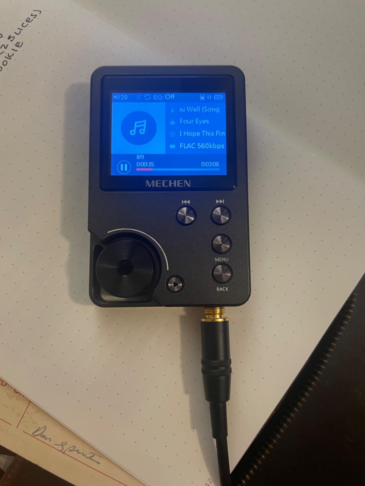 MECHEN M30 HiFi MP3 Player 64GB DAC Decoding DSD Gold customer photo 1