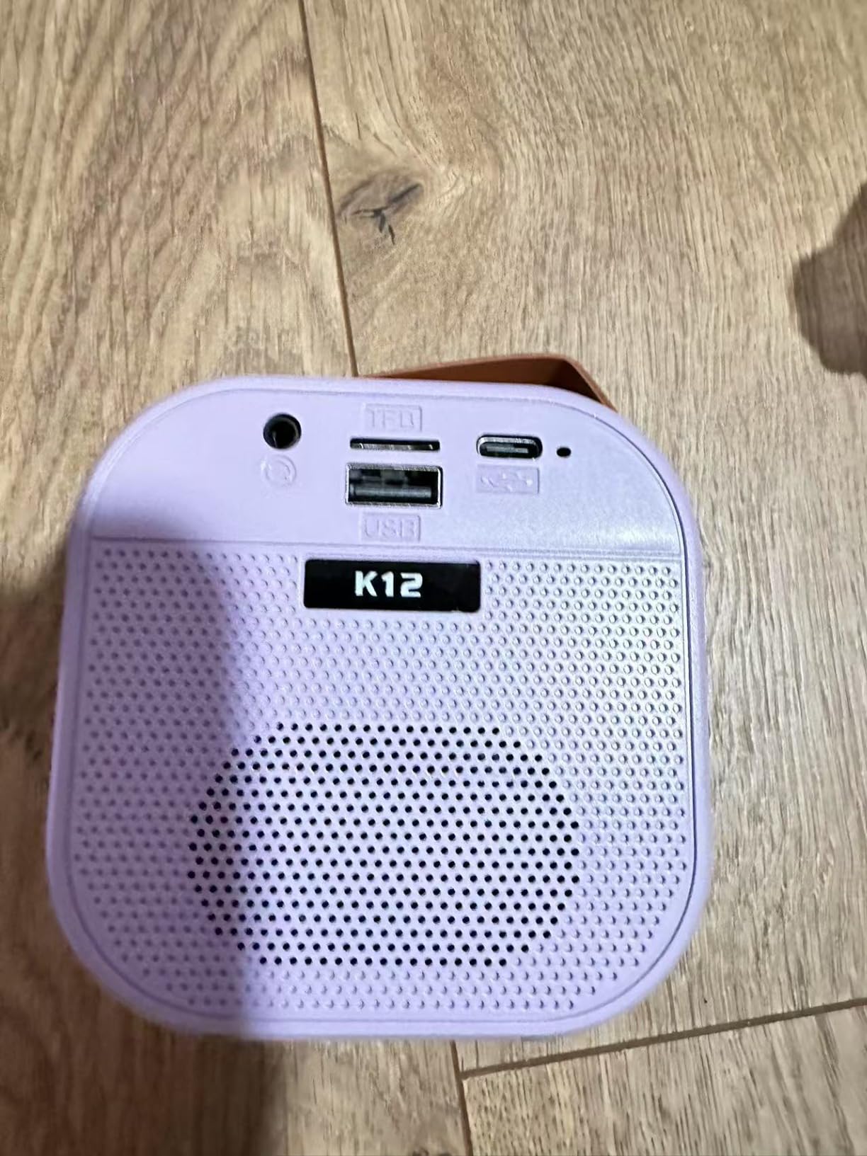 Mini Kids Karaoke Machine Toy Ages 3-12, 2 Wireless Mics Bluetooth Speaker customer photo 1