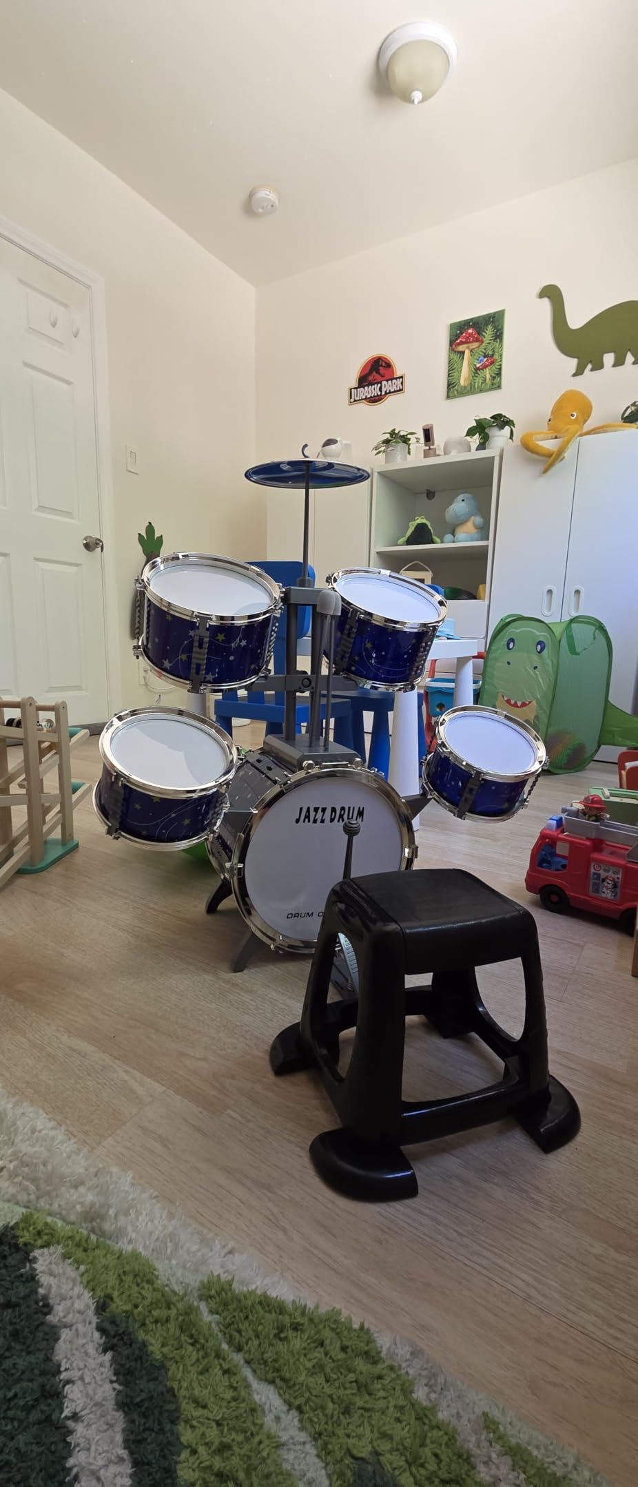LinseyFun Upgraded Kids Drum Set for Toddlers 3-5, Light-up Jazz Drum Toy customer photo 1