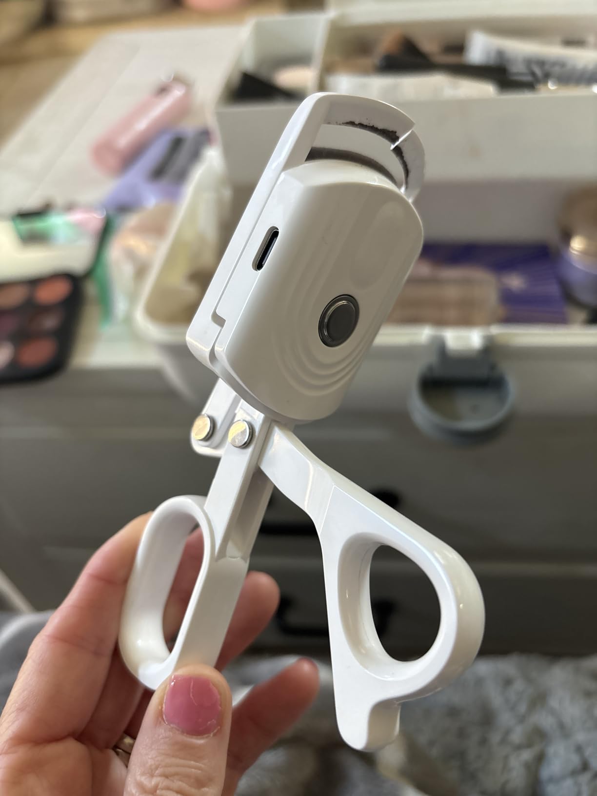 docolor Heated Eyelash Curler fast heat up within 10s, 24 hours long lasting Electric Eyelash Curler 3 Temperature Modes with USB Rechargeable safe lash curler quick natural curling eye lashes customer photo 1