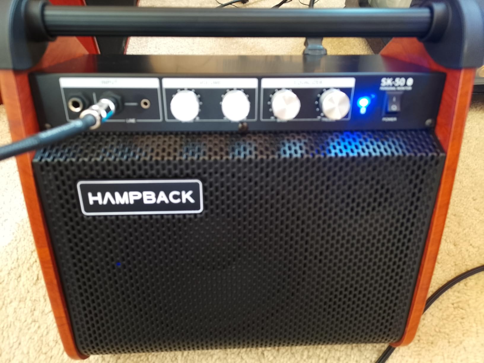 HAMPBACK SK-50 Electric Drum Amp 50W, Wireless Electronic Drum Amplifier Keyboard Speaker for Home Practice customer photo 1