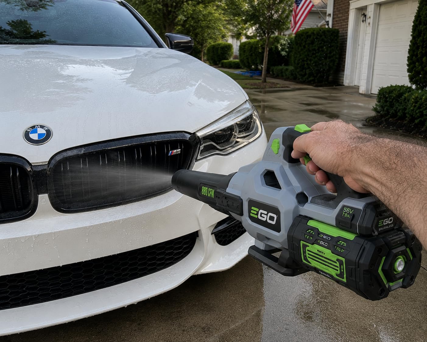 EGO Power+ Cordless Electric Leaf Blower, 880 CFM, Two Batteries - LB8803-2 customer photo 2