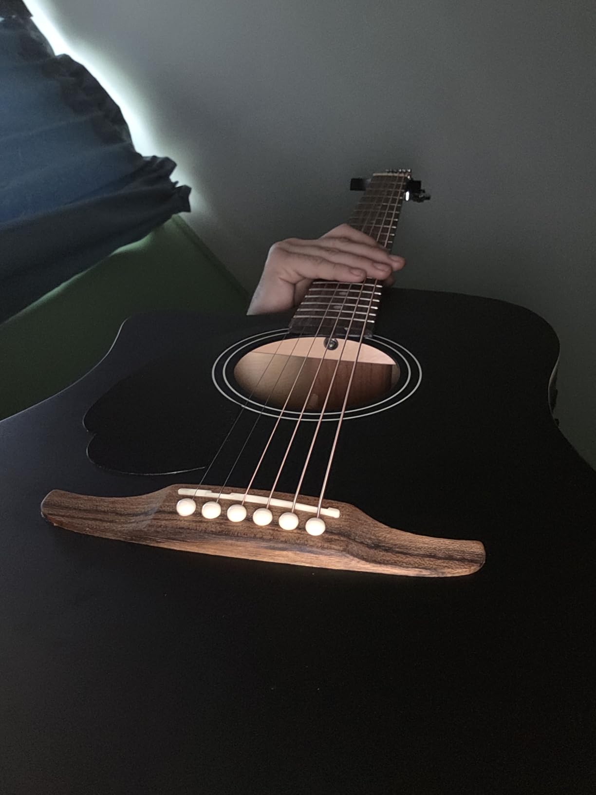 Fender California Debut Redondo CE Series Beginner Acoustic Guitar, Black customer photo 2