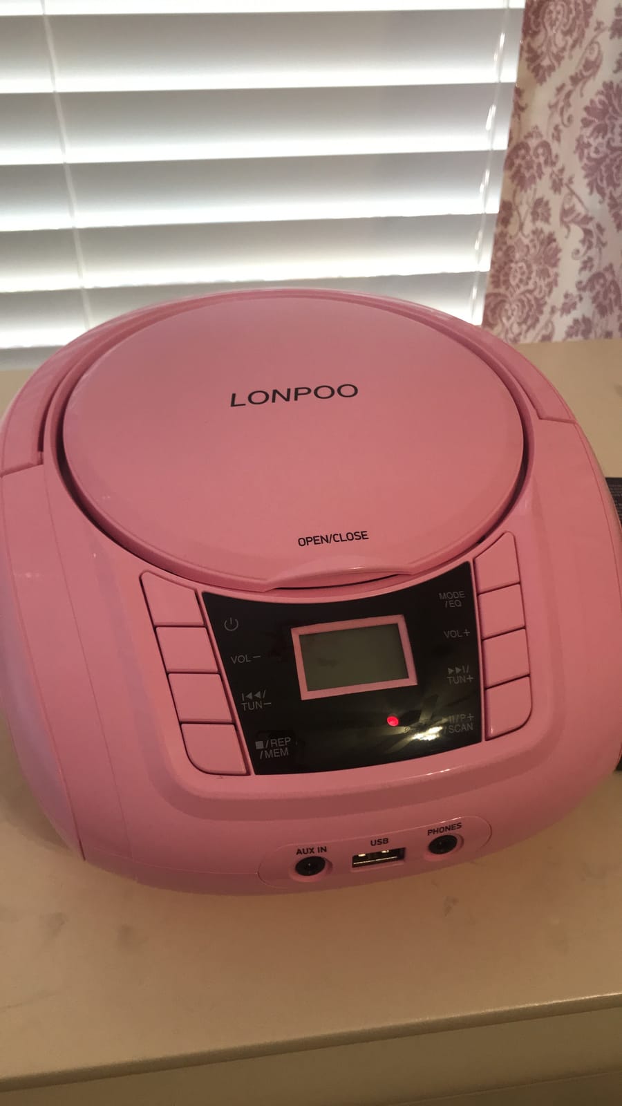 LONPOO Bluetooth Stereo System for Home, 40W CD Player with Speaker customer photo 2