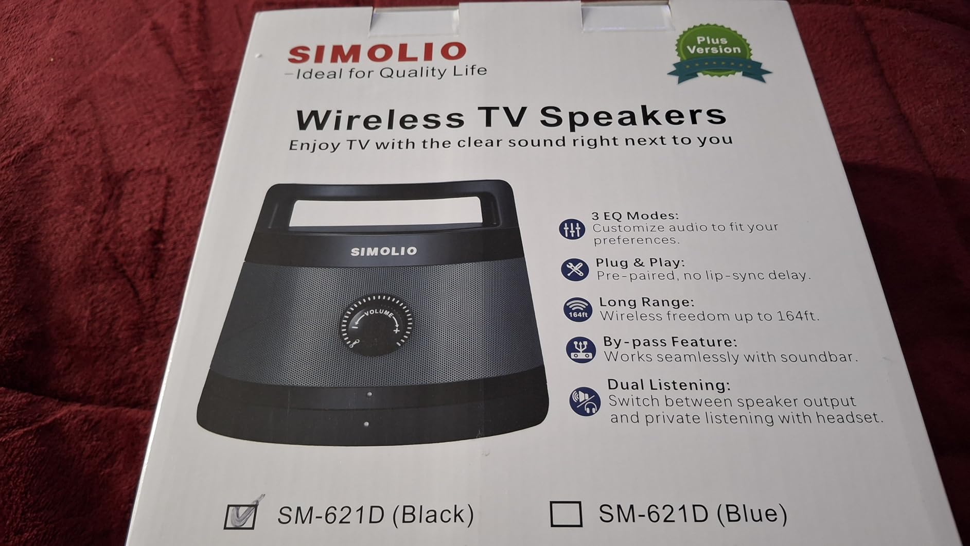 SIMOLIO Wireless Speakers for TV for Seniors, Portable Bluetooth Speaker customer photo 1