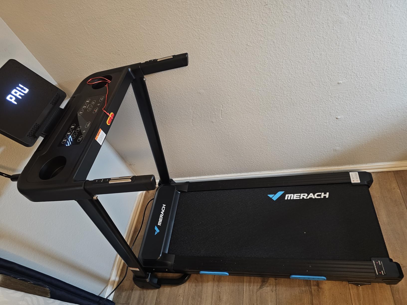 MERACH T12 Foldable Treadmill for Home, 300 LBS Capacity, Wide Running Belt customer photo 2