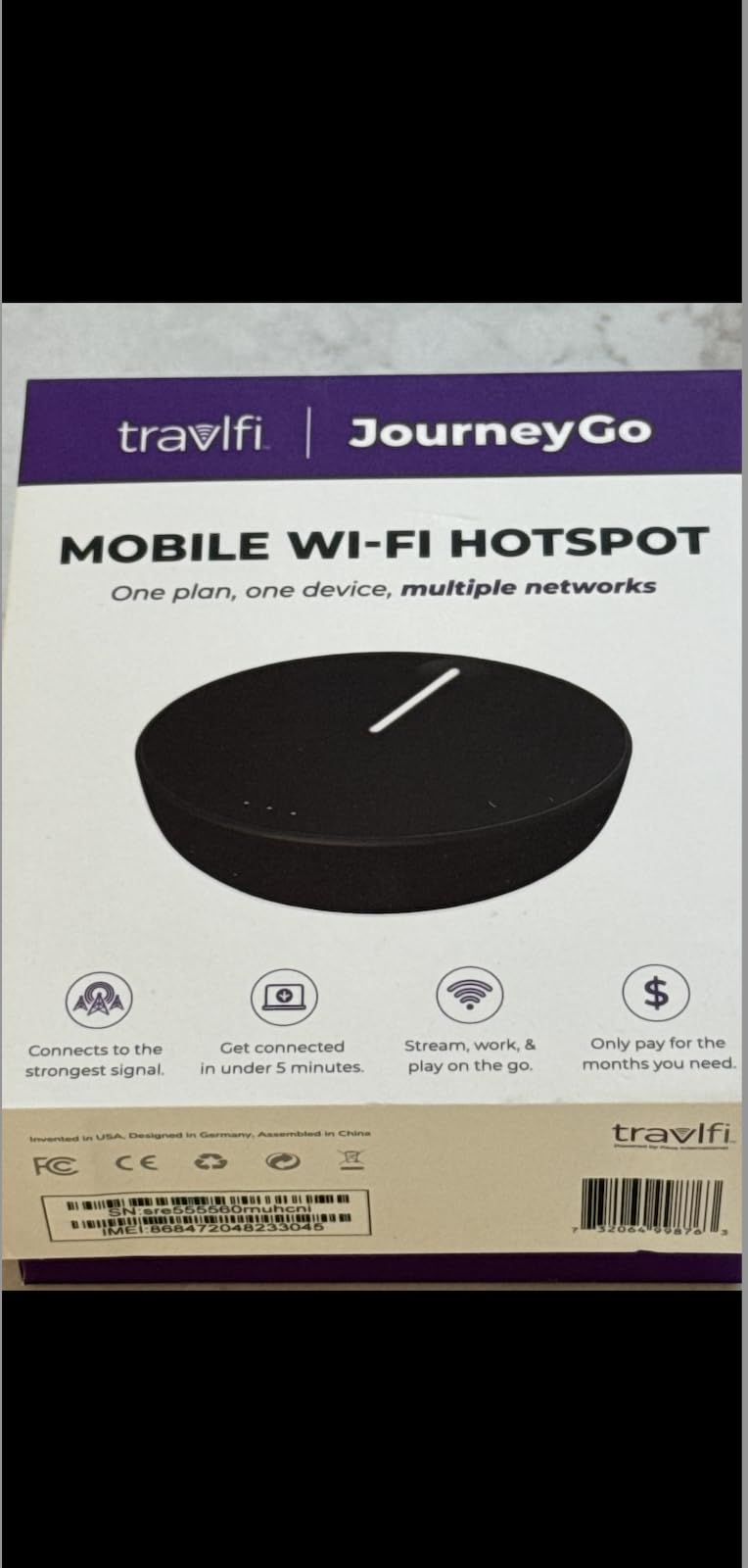 TravlFi JourneyGo LTE RV WiFi Hotspot | RV Internet with Multiple Networks, Pay As You Go and No Contracts | Portable Internet for Travel, Motorhomes and Campers customer photo 1