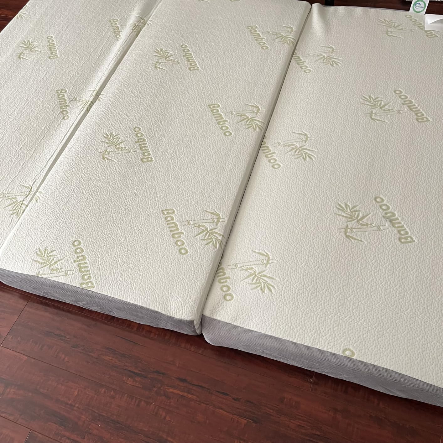 Inofia Short Queen Mattress for RV, 6 Inch Trifold Memory Foam Mattress customer photo 1