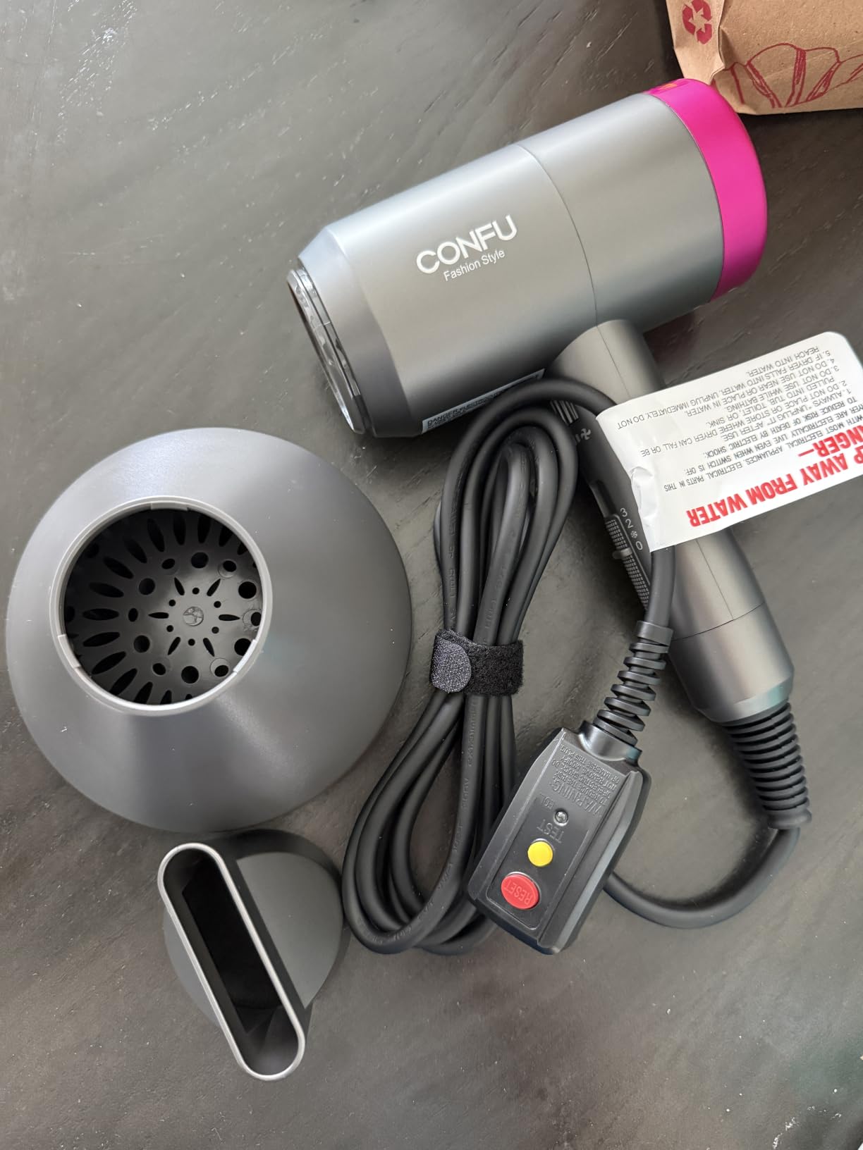 Hair Dryer, CONFU Blow Dryer with Diffuser, 21000PRM Professional Hairdryer customer photo 2