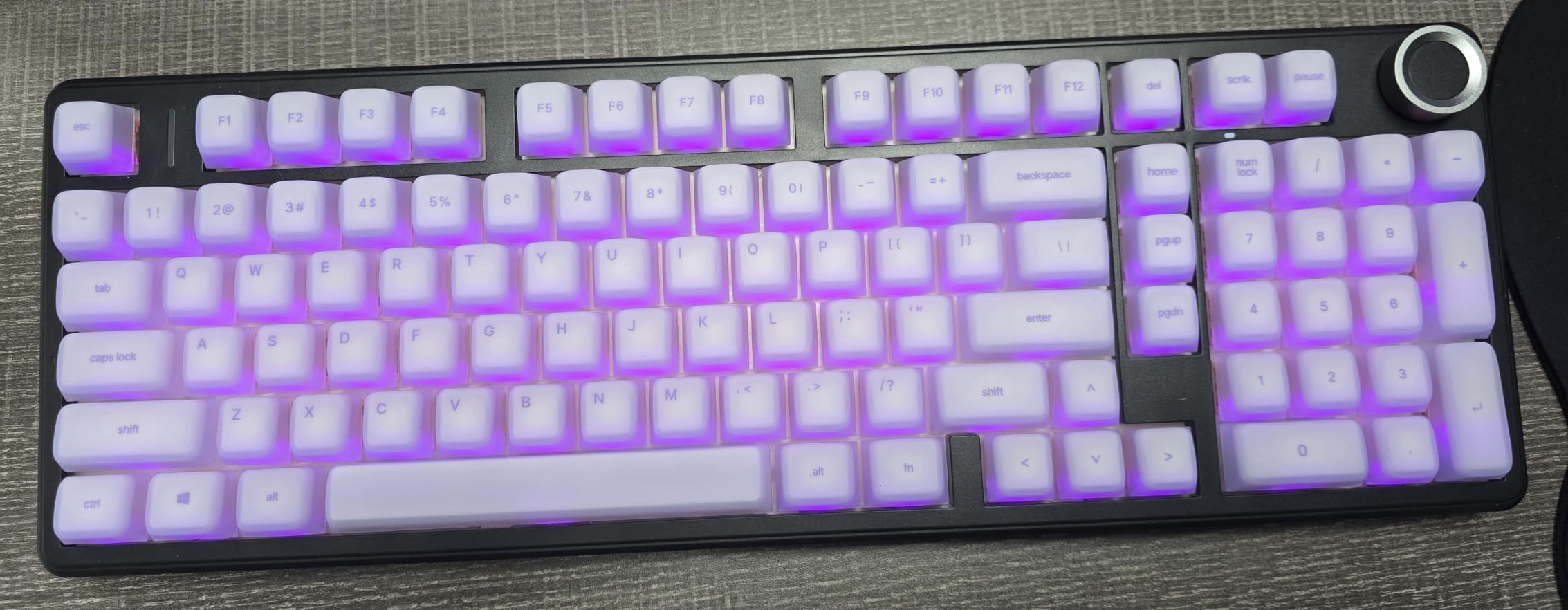 AULA F99 Pro Wireless Mechanical Keyboard-Silent Version,BT5.0/2.4GHz/USB-C Hot Swappable Custom Keyboard,Gasket Structure,Pre-lubed Linear Switches RGB Backlit Computer Gaming Keyboards,Black customer photo 1