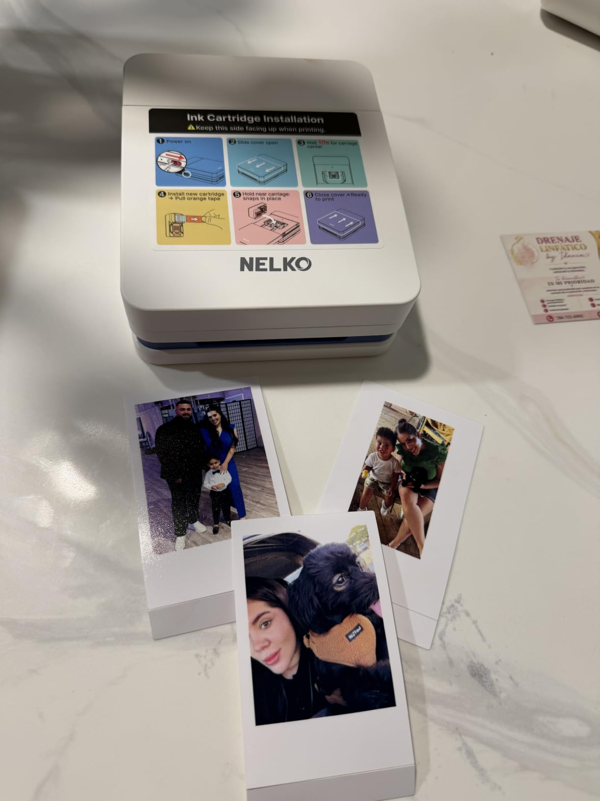 Nelko PP01 Photo Printer, 2x3 Portable Photo Printer, Mini Printer, White customer photo 2