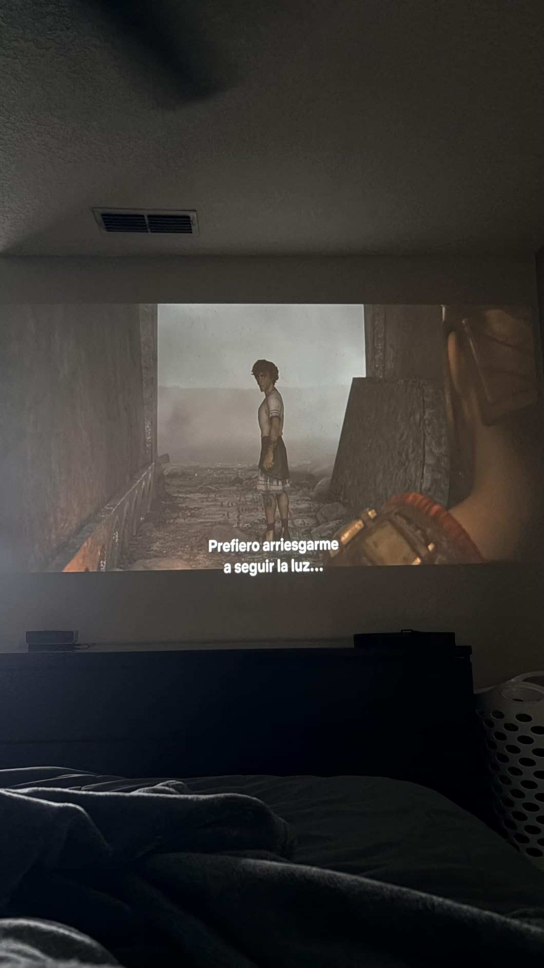 TCL C1 Smart Projector 4K Support, Compatible with Google TV, WiFi and Bluetooth, Auto Focus/Keystone, 1080P HDR10, Dolby Audio, 285° Rotation Mini LCD Projector for Bedroom/Home Theater/Outdoor,Black customer photo 2