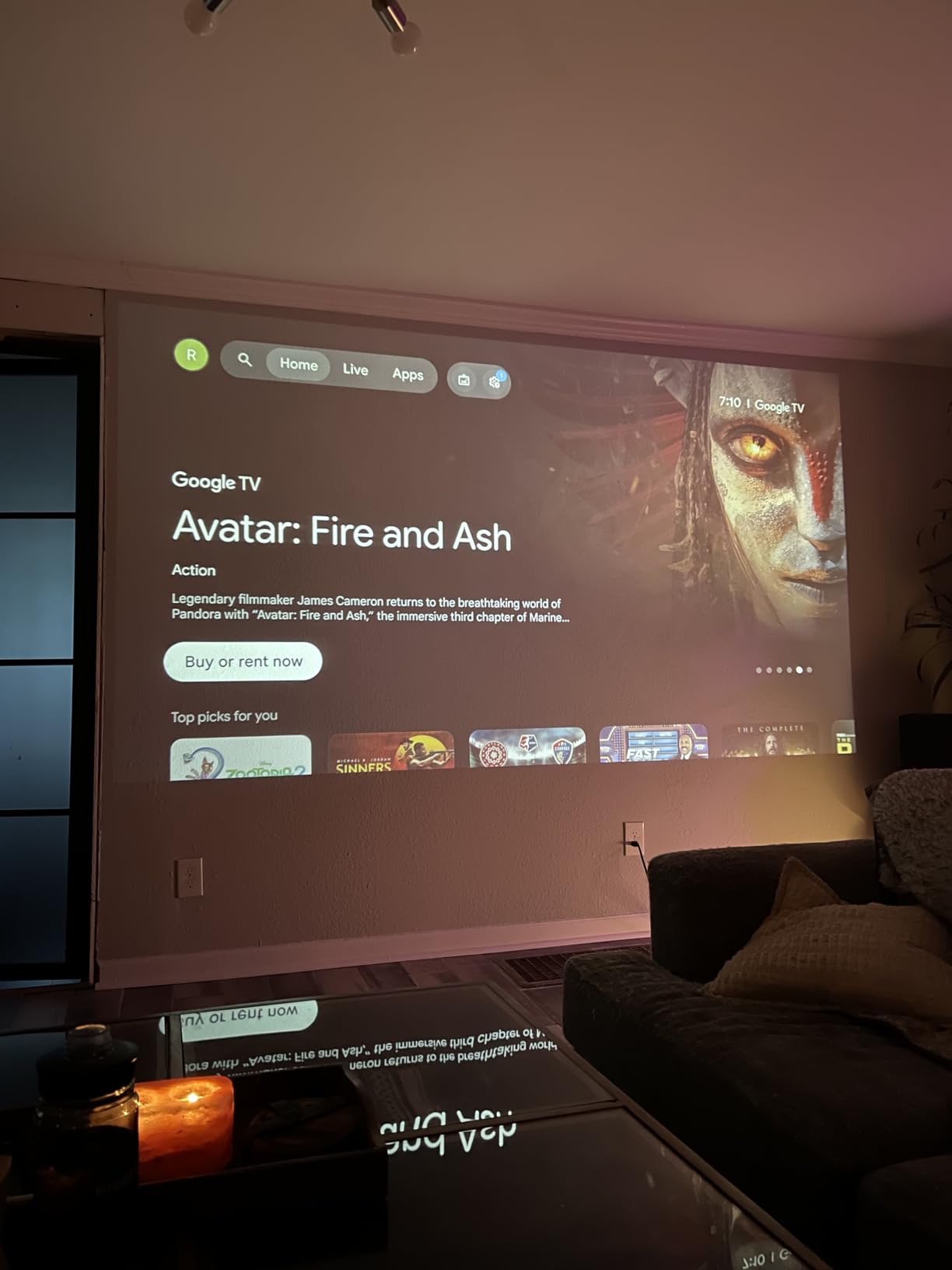 【Official Licensed Google TV】4K Smart Projector with WiFi and Bluetooth, VOPLLS Outdoor Projectors with Dolby/Auto Focus, Portable Movie Phone Wireless Gaming Wifi Proyector for Bedroom/Home/Ceilling customer photo 2