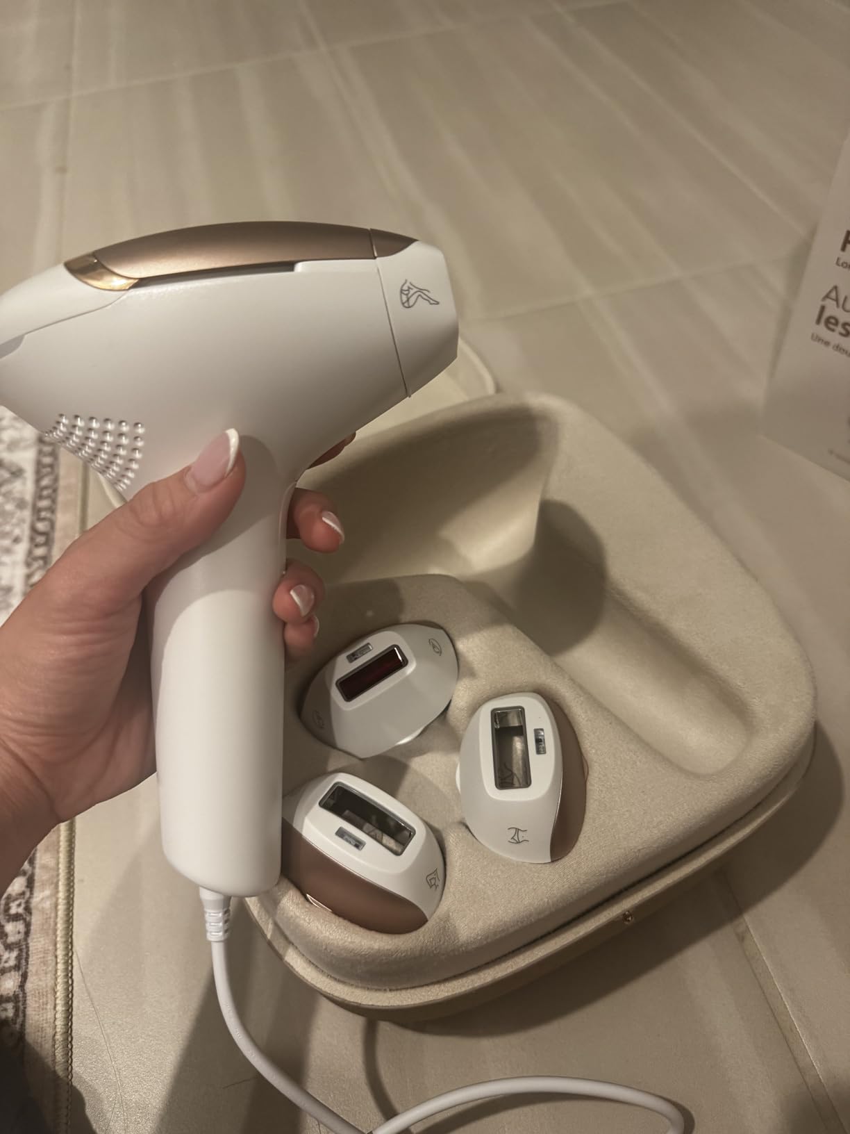 Philips Lumea IPL — Salon-Like Laser Hair Removal for Women, Permanent Hair Reduction Device At Home for Face & Body — Safe & Painless for Face, Bikini, Body, 5 Settings & Skin Sensors, BRI984/03 customer photo 1