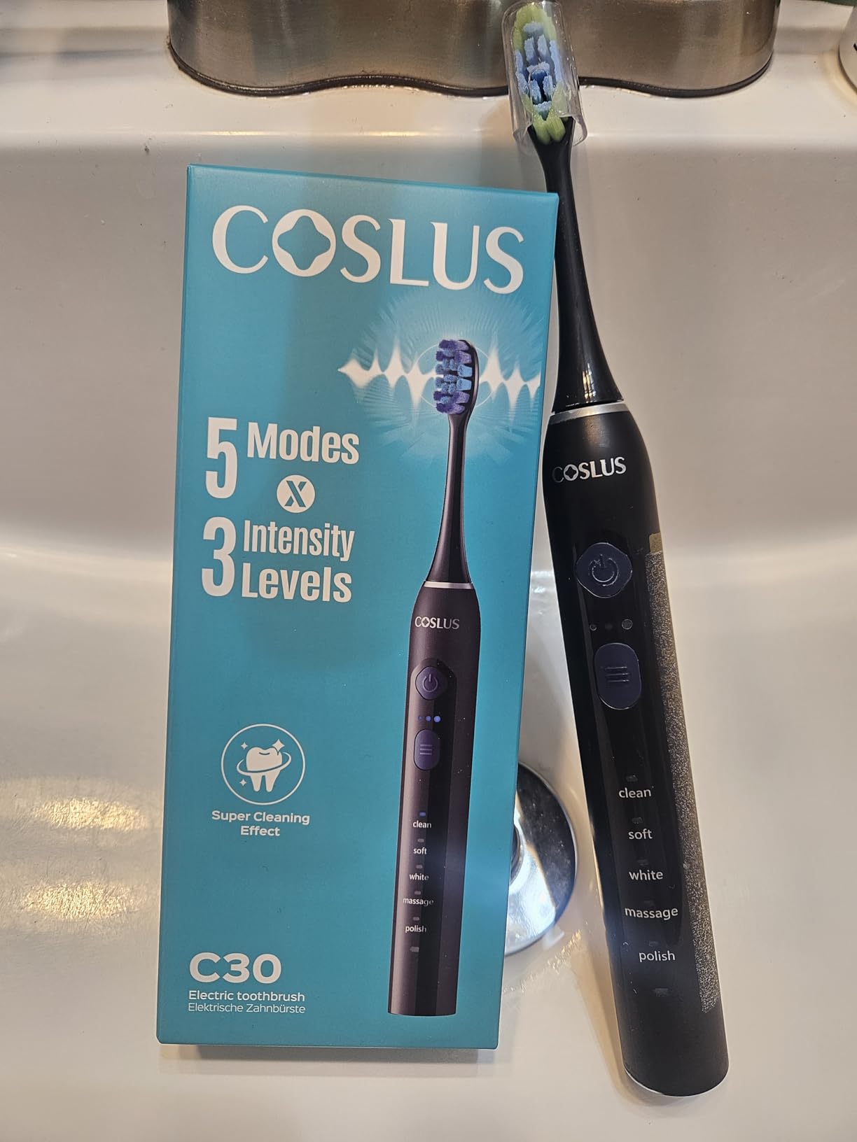 COSLUS C30 Electric Toothbrush for Adults, Effective Yet Gentle Ultra-Clean customer photo 2