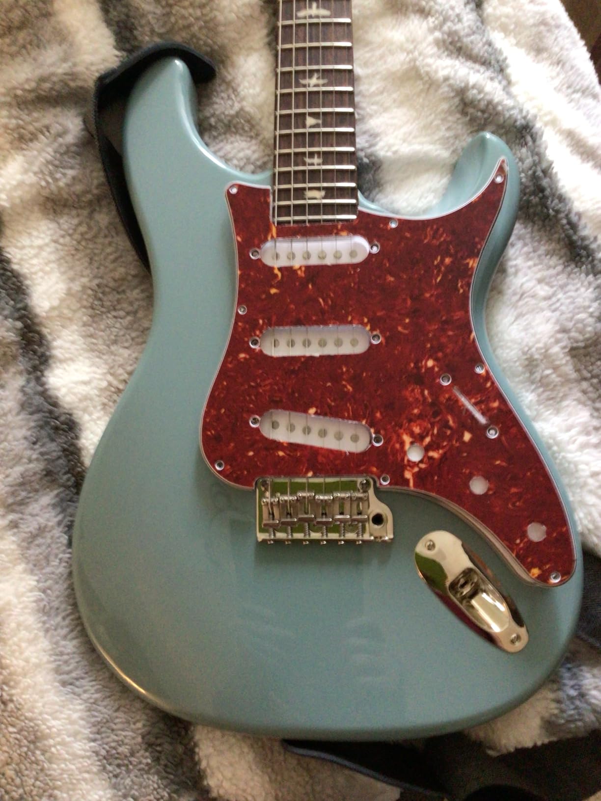 PRS SE Silver Sky Rosewood Board, Traditional Blue customer photo 1