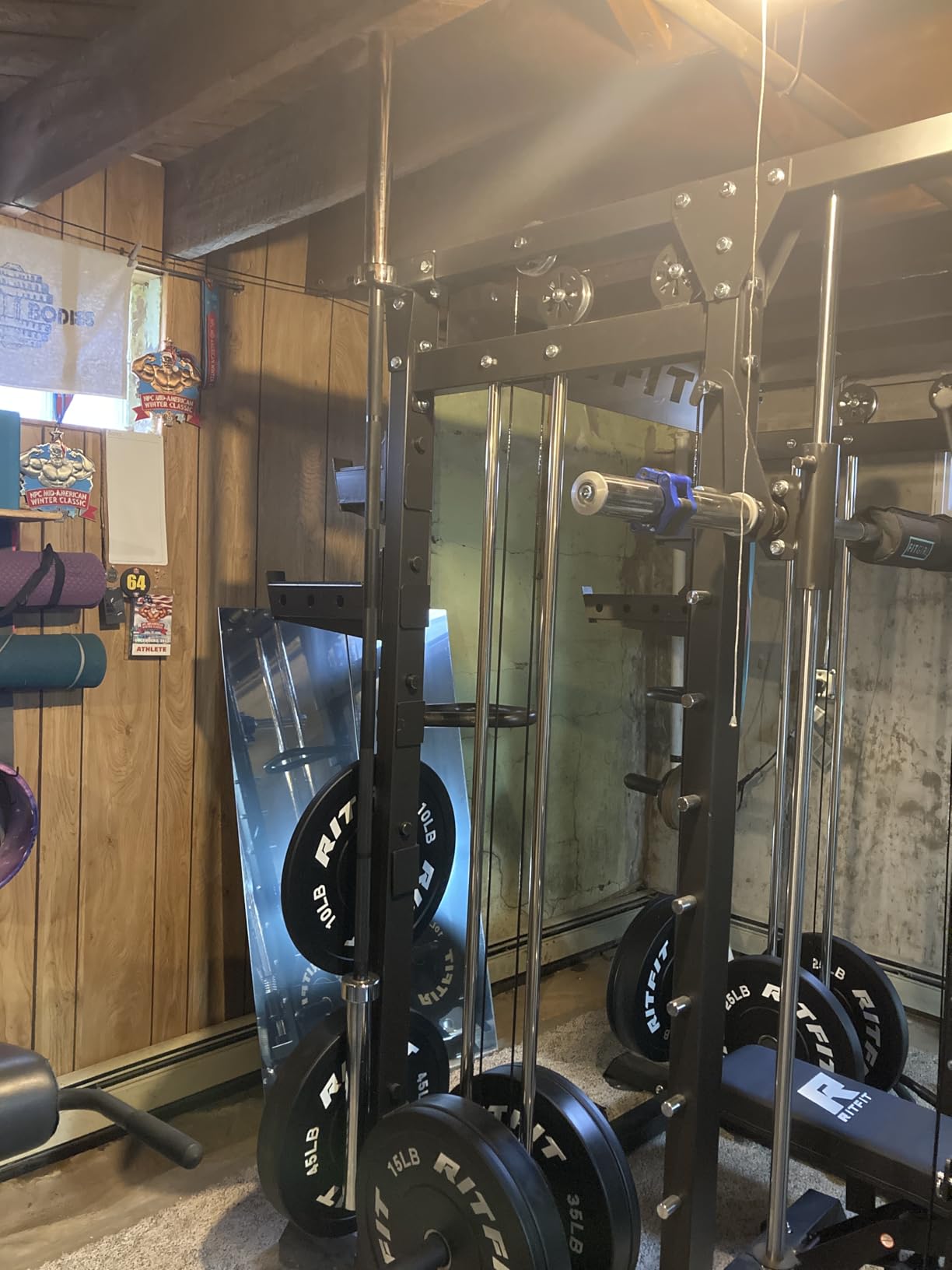 RitFit Elite 7ft Olympic Barbell, 45lb, 500-2000lb Capacity customer photo 2