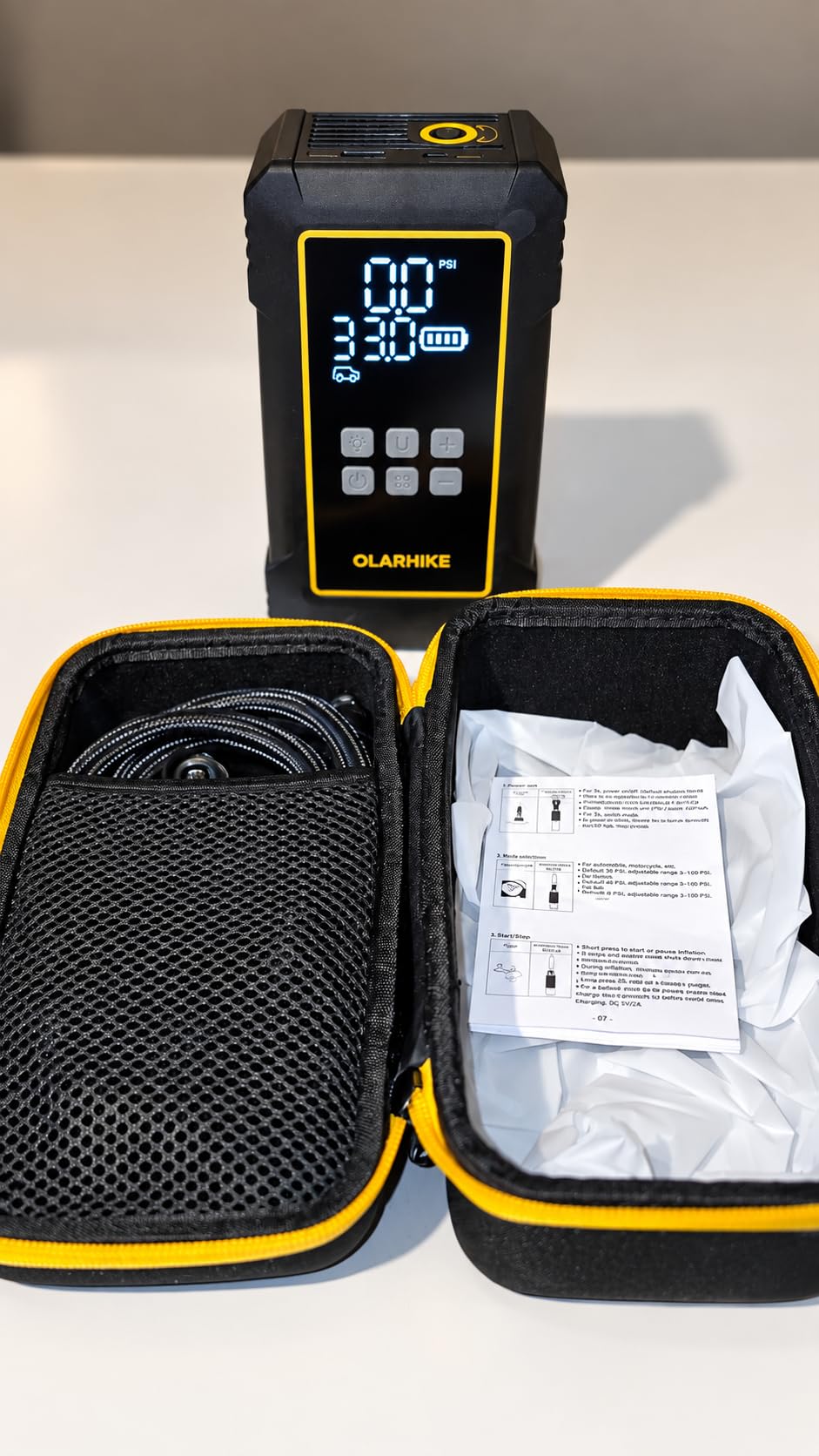 OlarHike 12000mAh Heavy Duty Tire Inflator Portable Air Compressor customer photo 2
