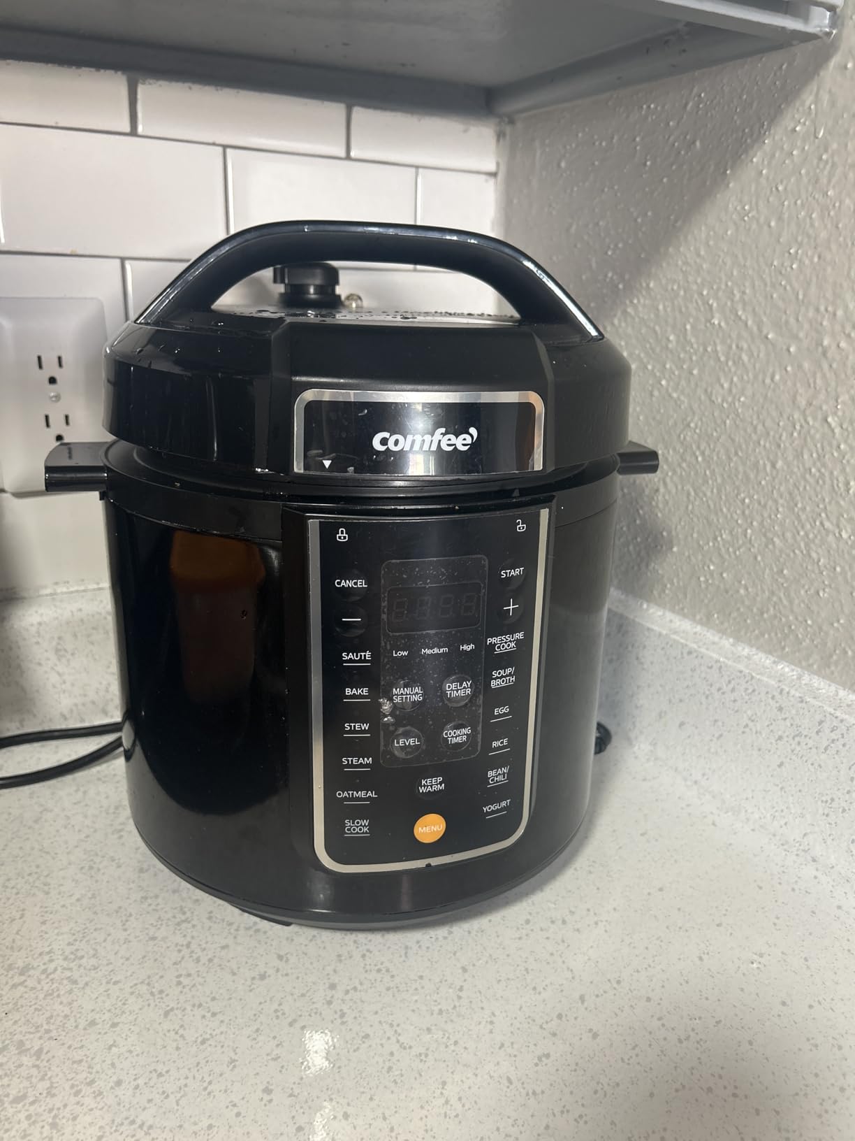 COMFEE’ 7-in-1 Small Electric Pressure Cooker, Slow Cooker, Steamer, Sauté, Sous Vide, Warmer, Multi Cooker with Natural Ceramic Coated Non-Stick Pot, 3 Quarts customer photo 2