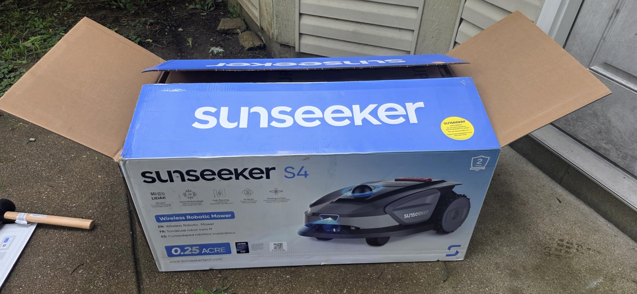 Sunseeker X5 AWD Robot Lawn Mower, RTK, Vision AI, 0.5 Acre, Wire-Free customer photo 1