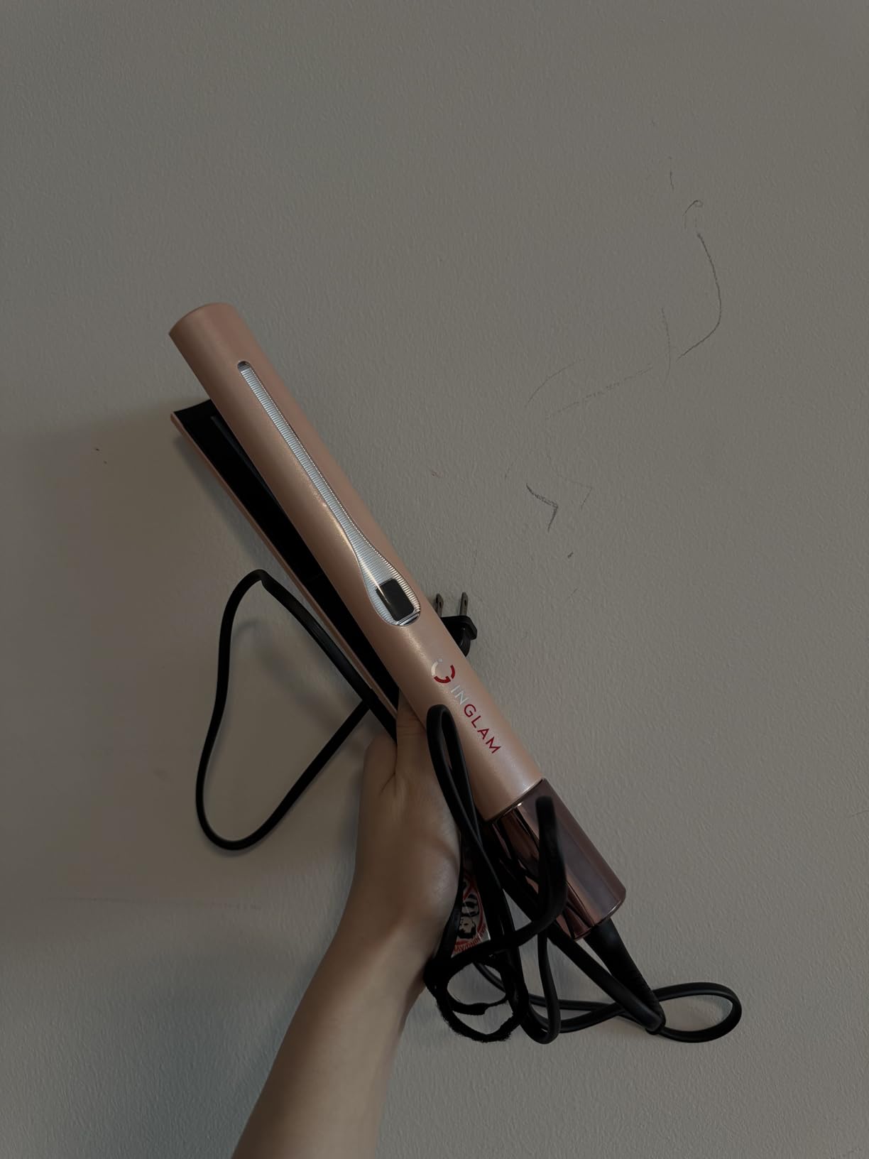 IG INGLAM 1.75 Inch Oversize Infrared Titanium Flat Iron Hair Straightener customer photo 1