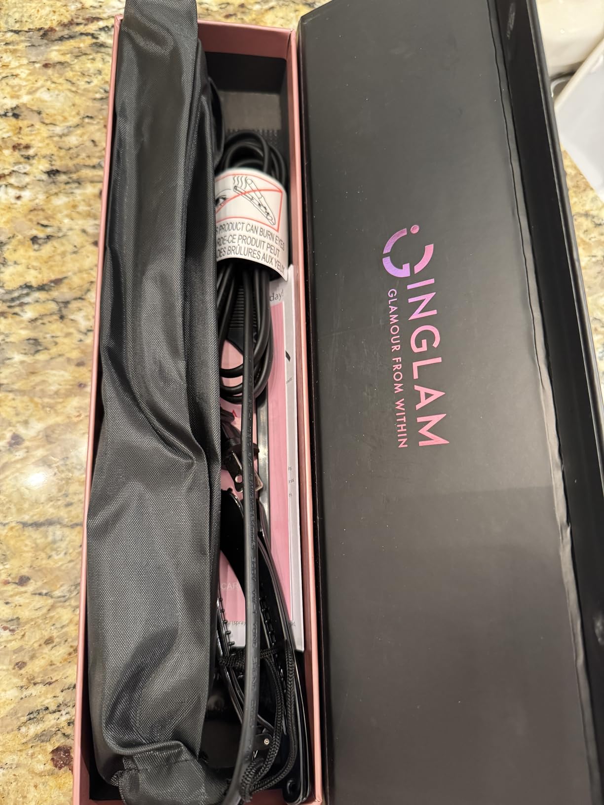 IG INGLAM 1.75 Inch Oversize Infrared Titanium Flat Iron Hair Straightener customer photo 2