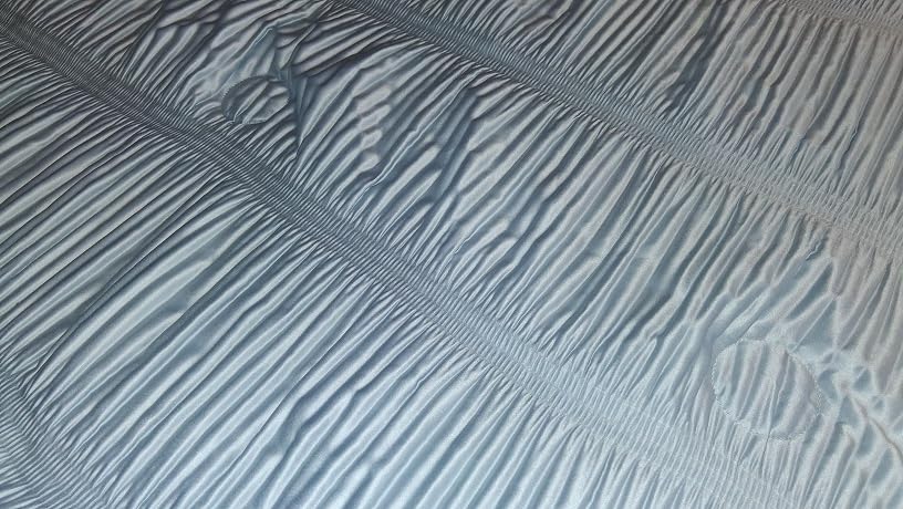 Snuggle Sac Cooling Comforter Queen Size – Q-Max 0.43 Striped Cooling Blanket for Hot Sleepers&Night Sweats, Light Breathable Summer Blanket, Dual-Sided Silk-Smooth, 90x90 Inches, Haze Blue customer photo 1