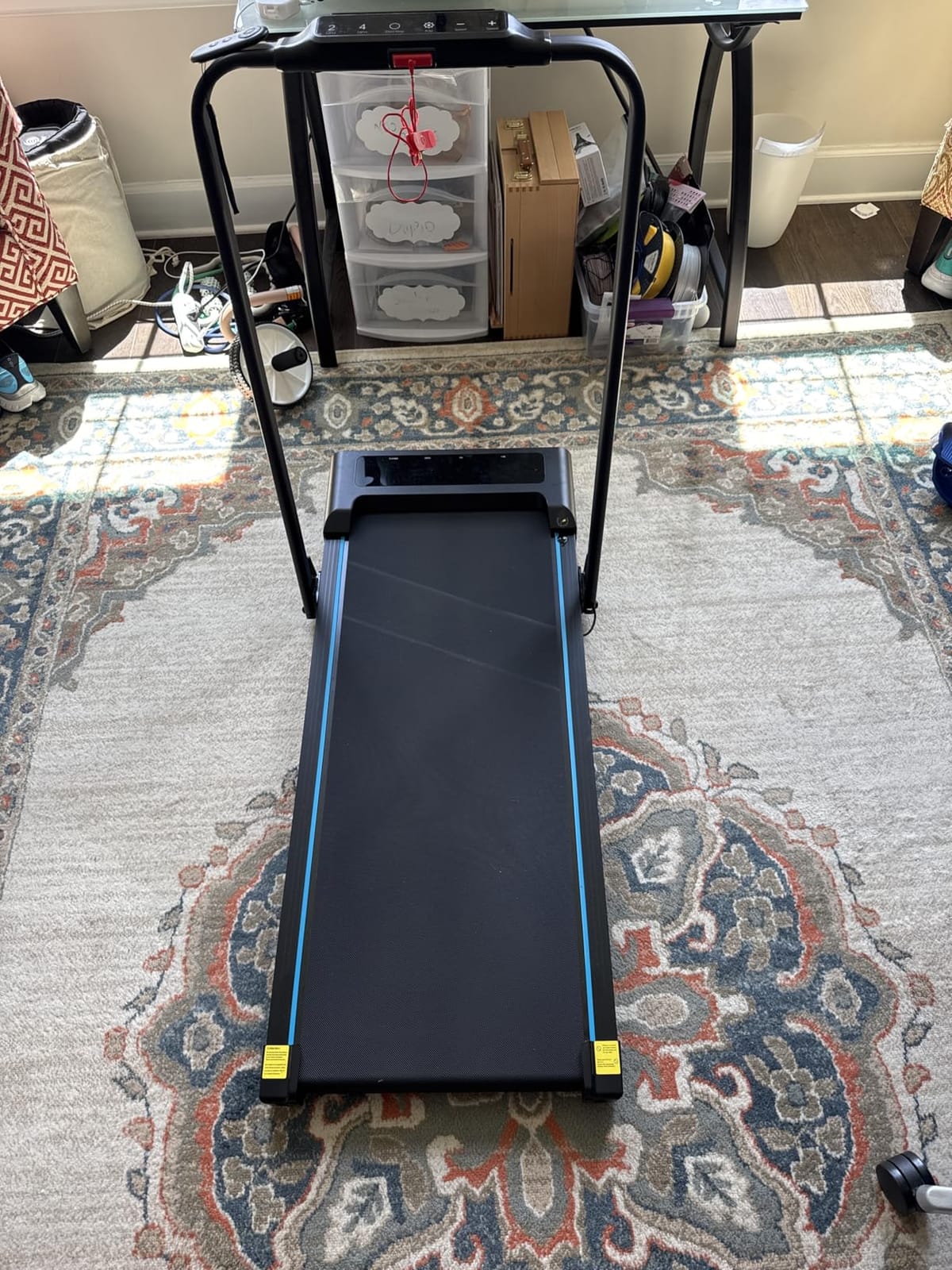 Treadmills for Home, App Compatible, 5 in 1 7.5MPH Foldable Treadmill with 10% Incline, 3.0HP Brushless Drive, 12 HIIT Programs, Full Screen LED Display, Remote Control, 400 LBS Weight Capacity customer photo 2