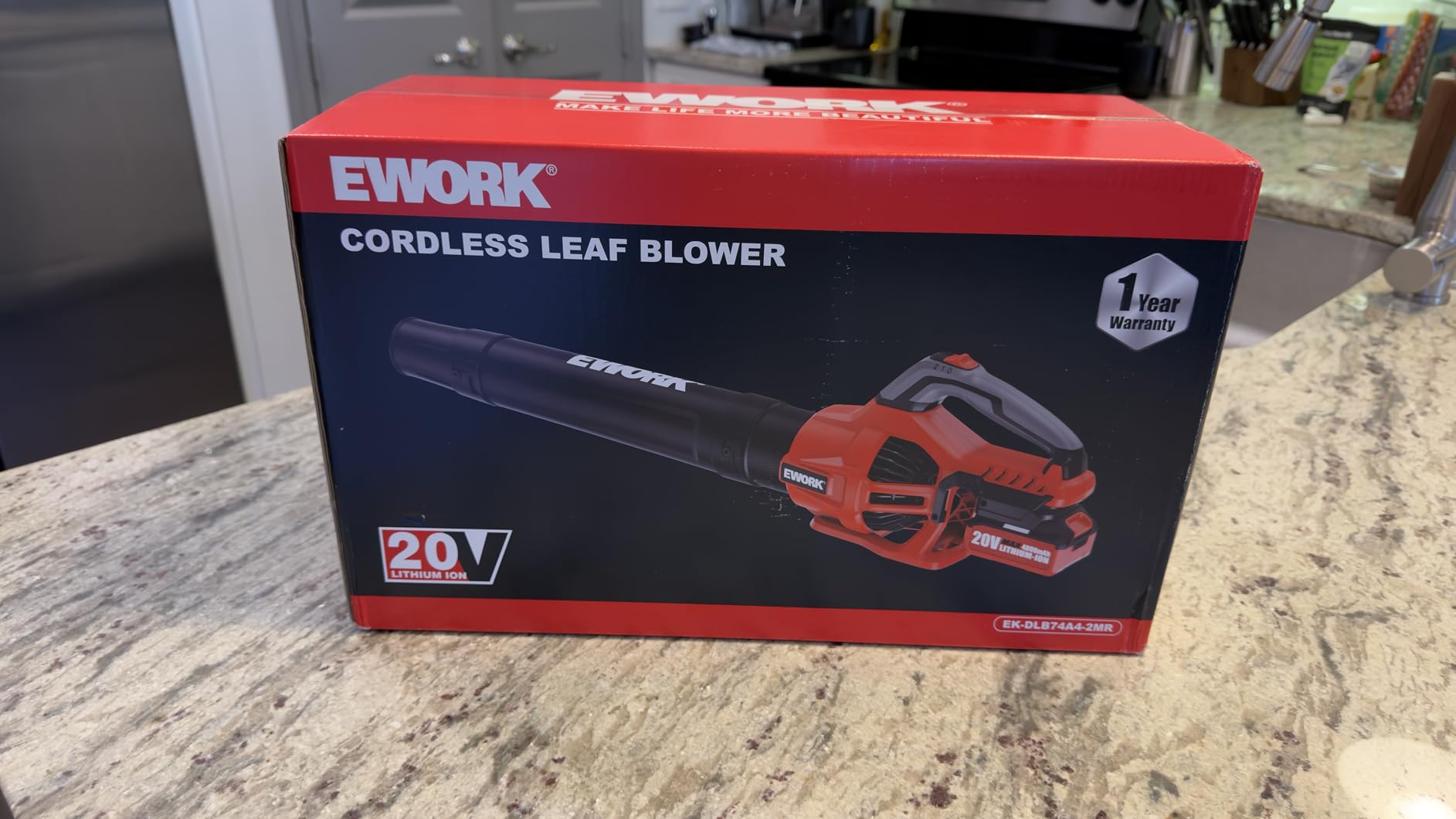 EWORK 700 CFM Cordless Electric Leaf Blower with Battery and Fast Charger customer photo 1