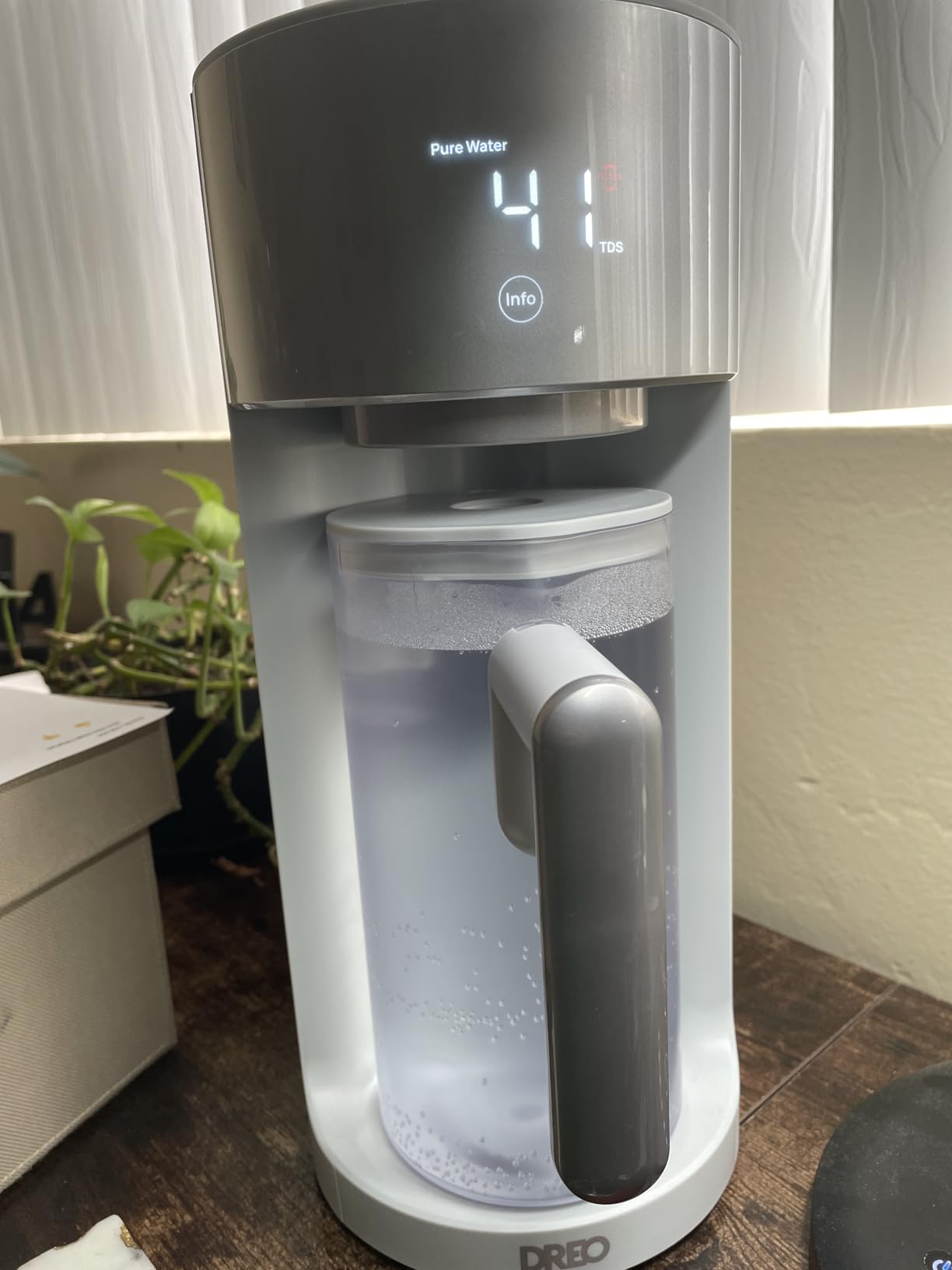 DREO Reverse Osmosis Water Filter Countertop, RO Filtration System, 3:1 Pure to Drain, TDS & Filter Life & 2 Autofill Pitchers, Install-Free, Self-Cleaning Water Purifier, RO Water Filter customer photo 2