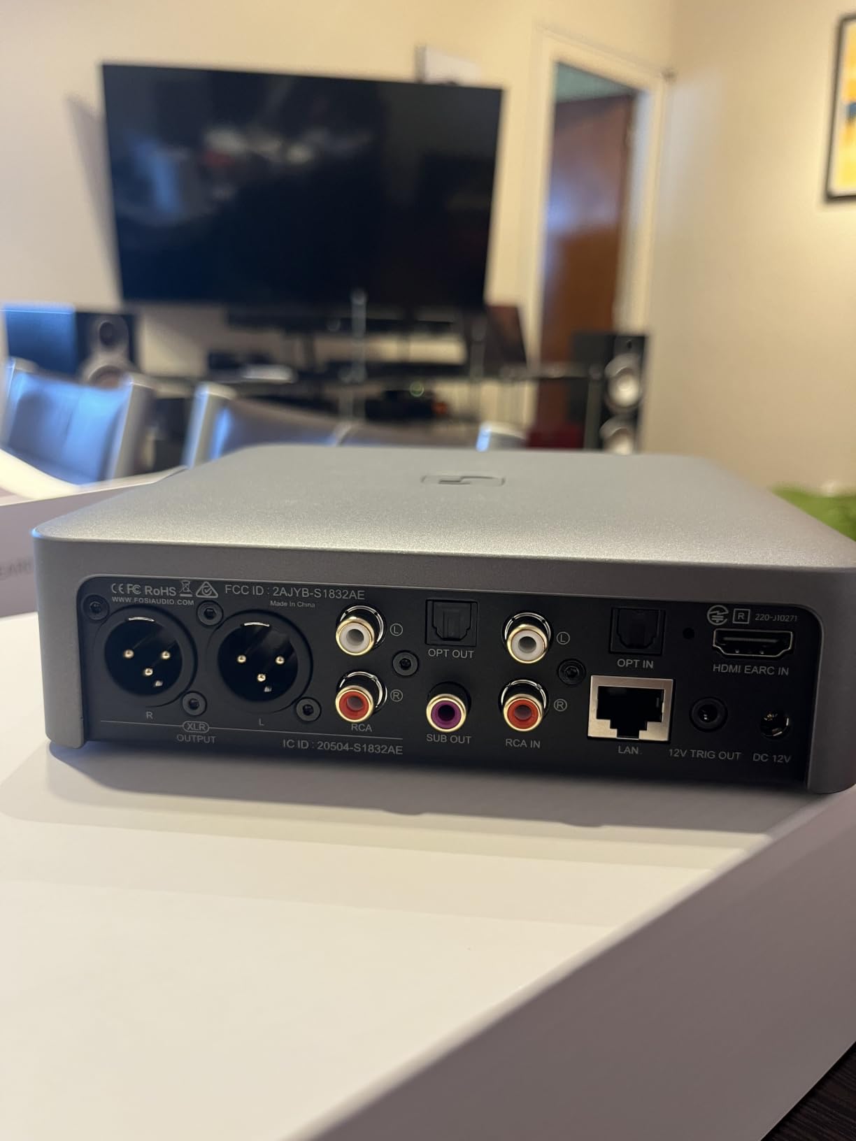 Fosi Audio S3 HiFi Music Streamer DAC Preamp, AK4493SEQ DAC Wi-Fi 6 Bluetooth 5.3, Digital Transport with XLR Balanced/Optical/Sub Out/HDMI eARC, AirPlay 2 Spotify Connect Tidal, 10-Band EQ customer photo 2