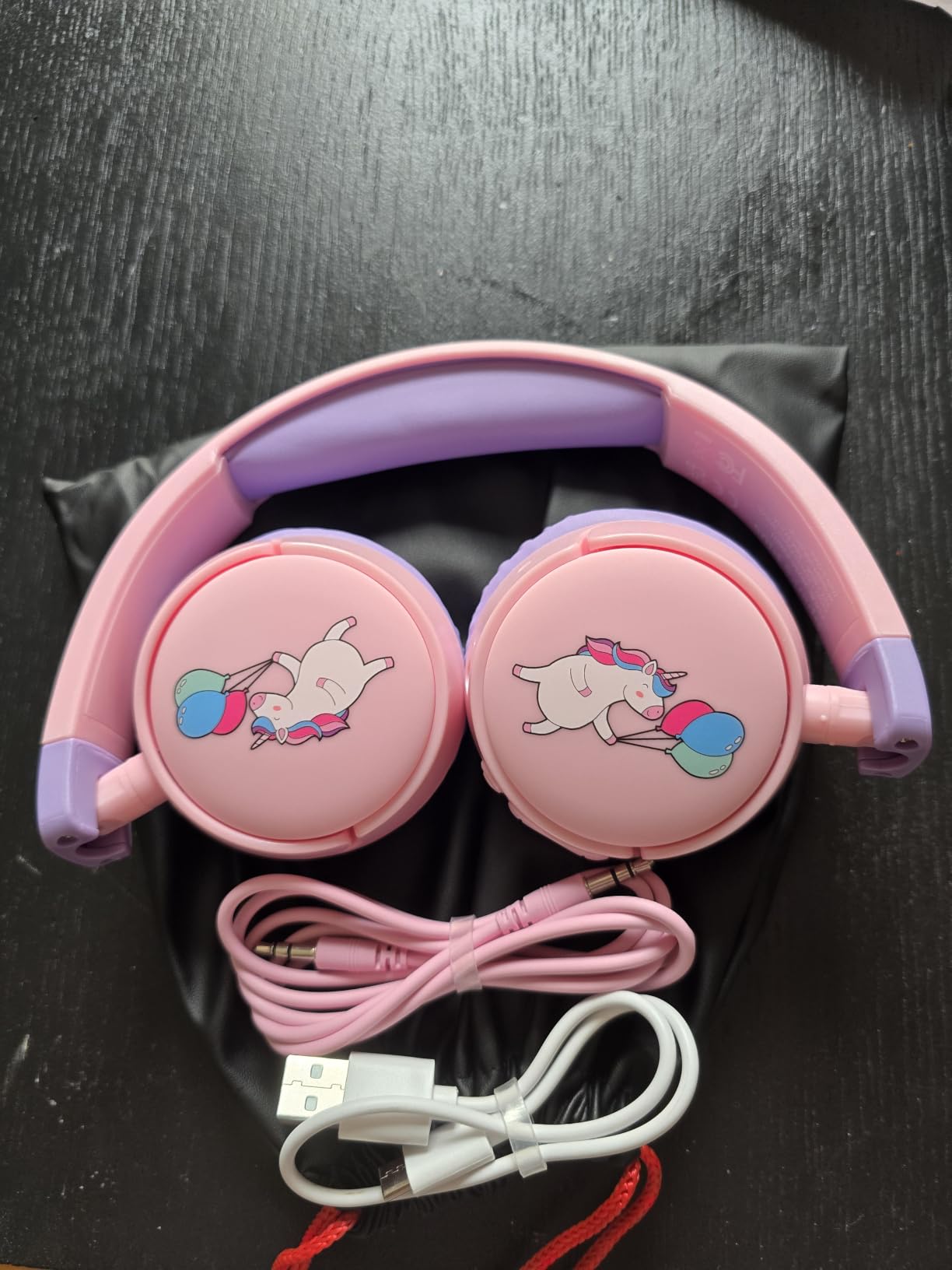 Kids Headphones Bluetooth for Girls, Toddler Headphones Wireless for School customer photo 1