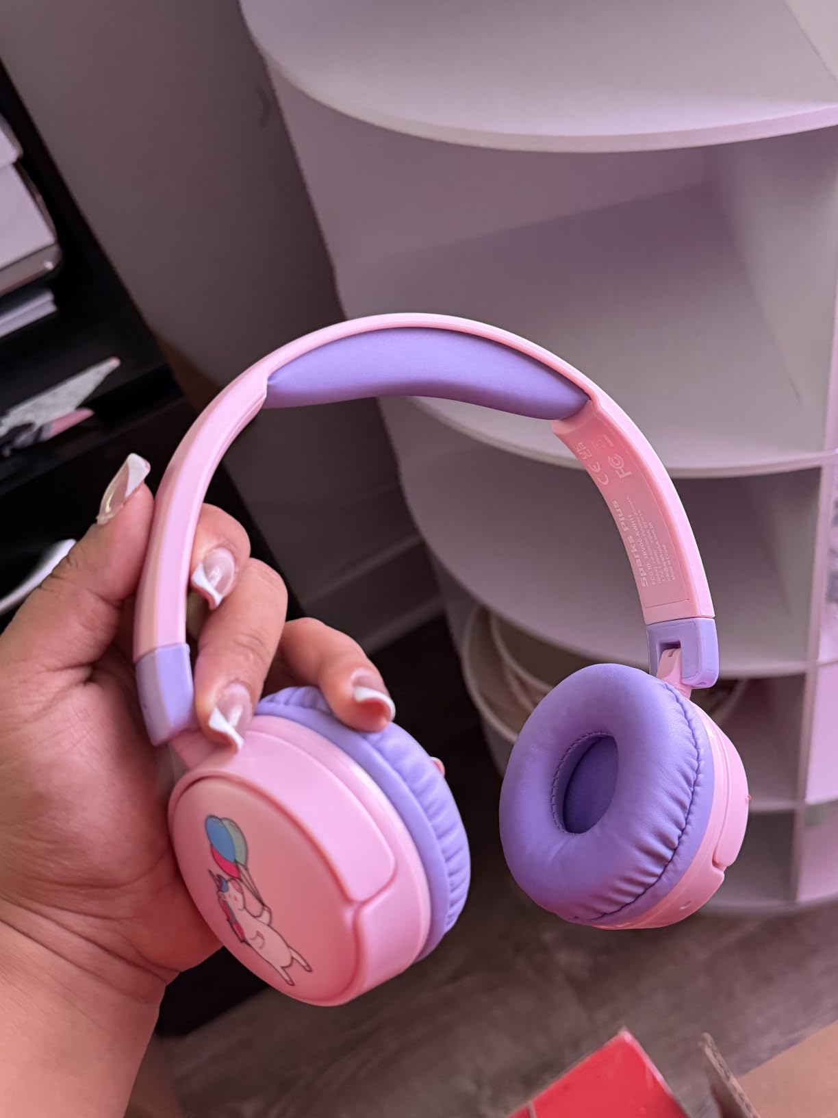 Kids Headphones Bluetooth for Girls, Toddler Headphones Wireless for School customer photo 2
