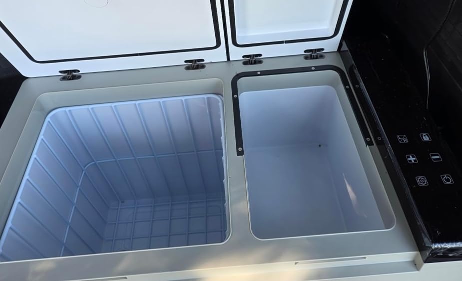 Feelfunn 12 Volt Refrigerator 45QT Dual-Zone Car Fridge Freezer with Wheels customer photo 1