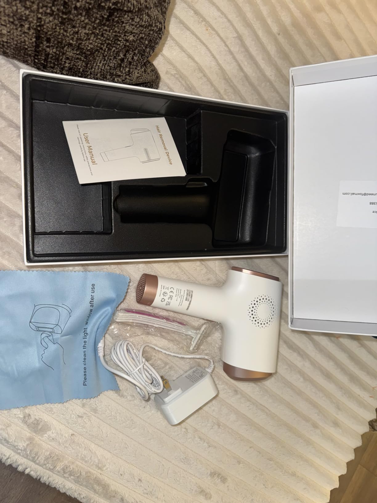 Ubroo IPL Laser Hair Removal Device, 21J Energy, 41°F Ice Cooling customer photo 1