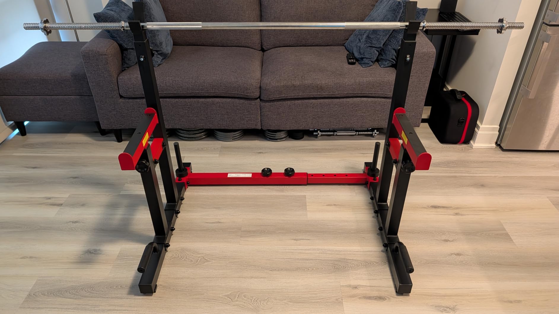 PASYOU Adjustable Squat Power Rack for Home Gym customer photo 1